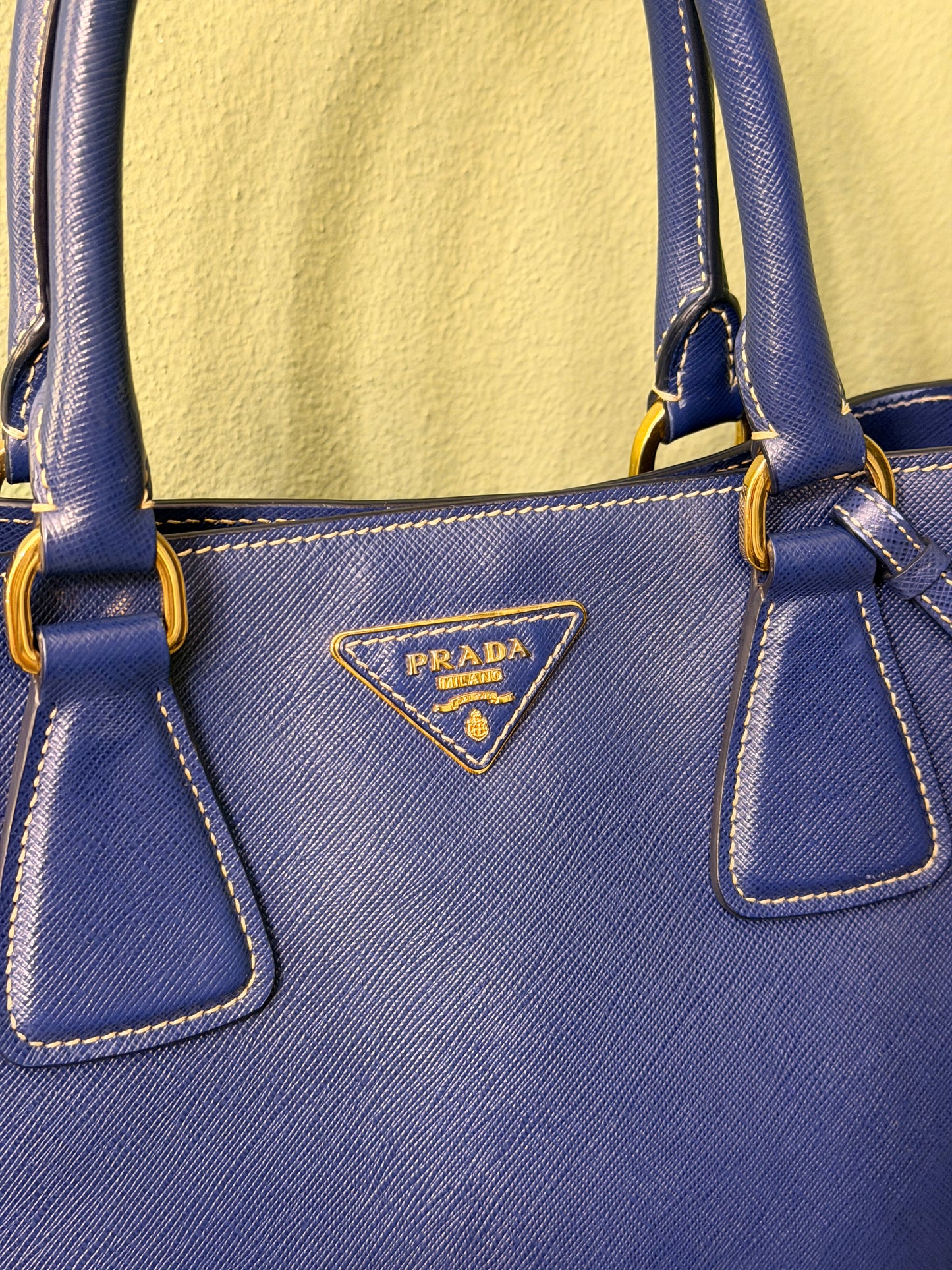 PRADA SAFFIANO BI COLOR TWO WAY HANDBAG
