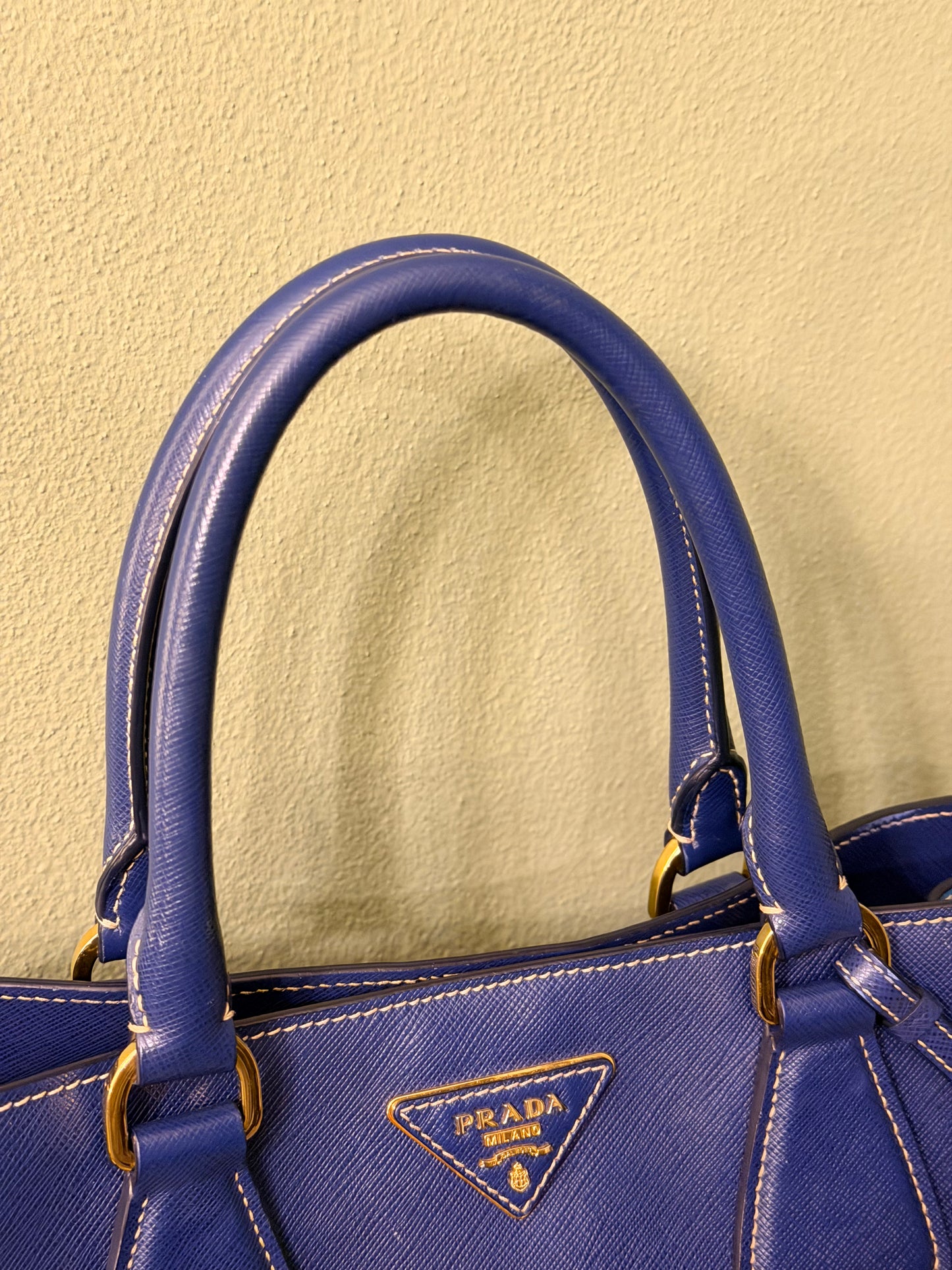 PRADA SAFFIANO BI COLOR TWO WAY HANDBAG
