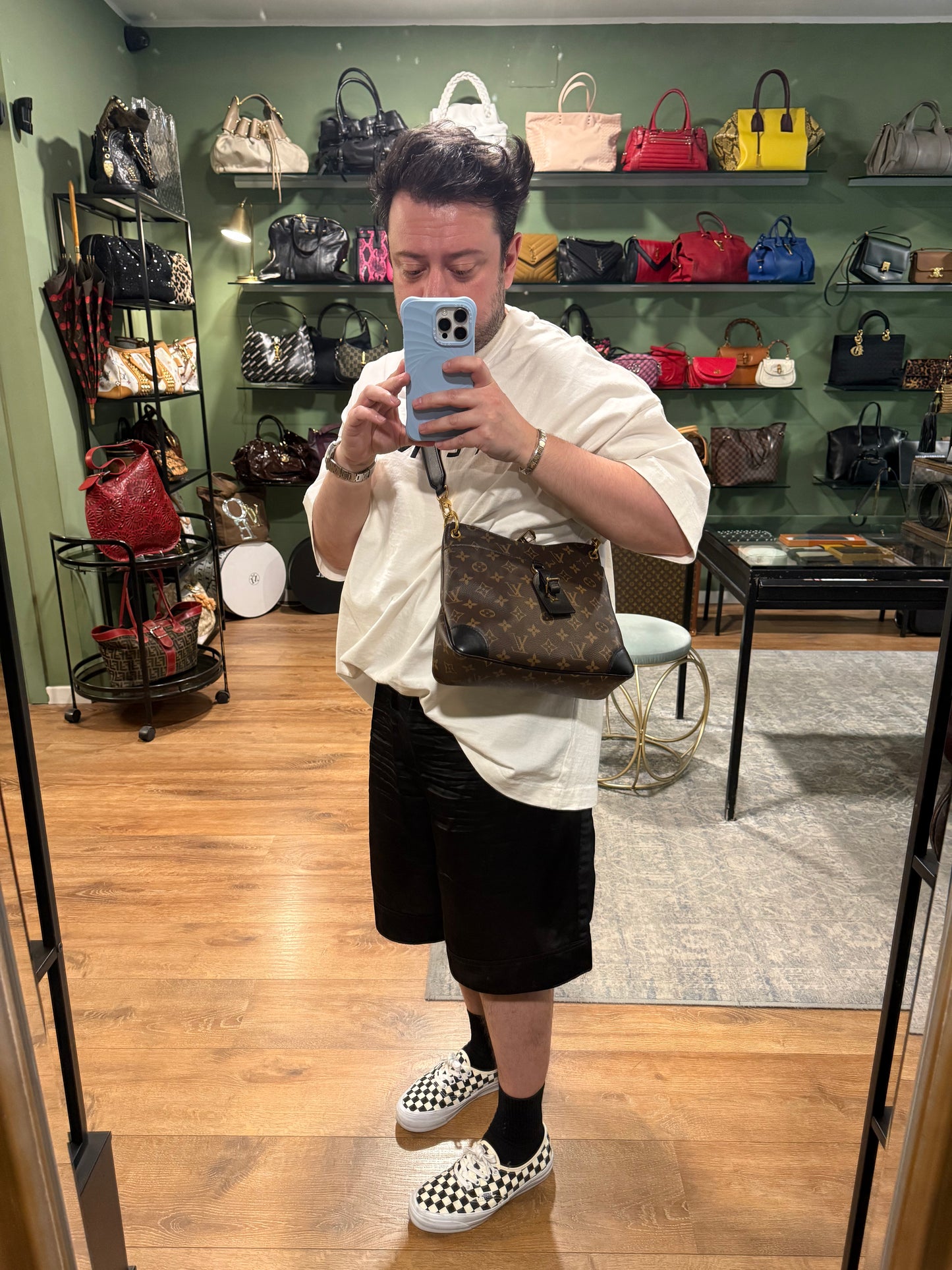 LOUIS VUITTON MONOGRAM ODEON PM CROSSBODY BAG