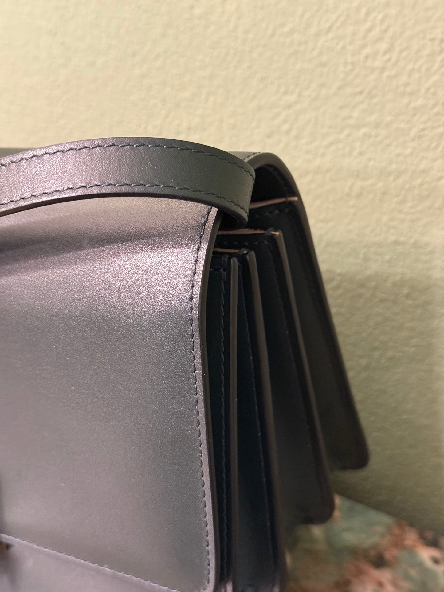 ALAIA GREEN LE PAPA CROSSBODY BAG