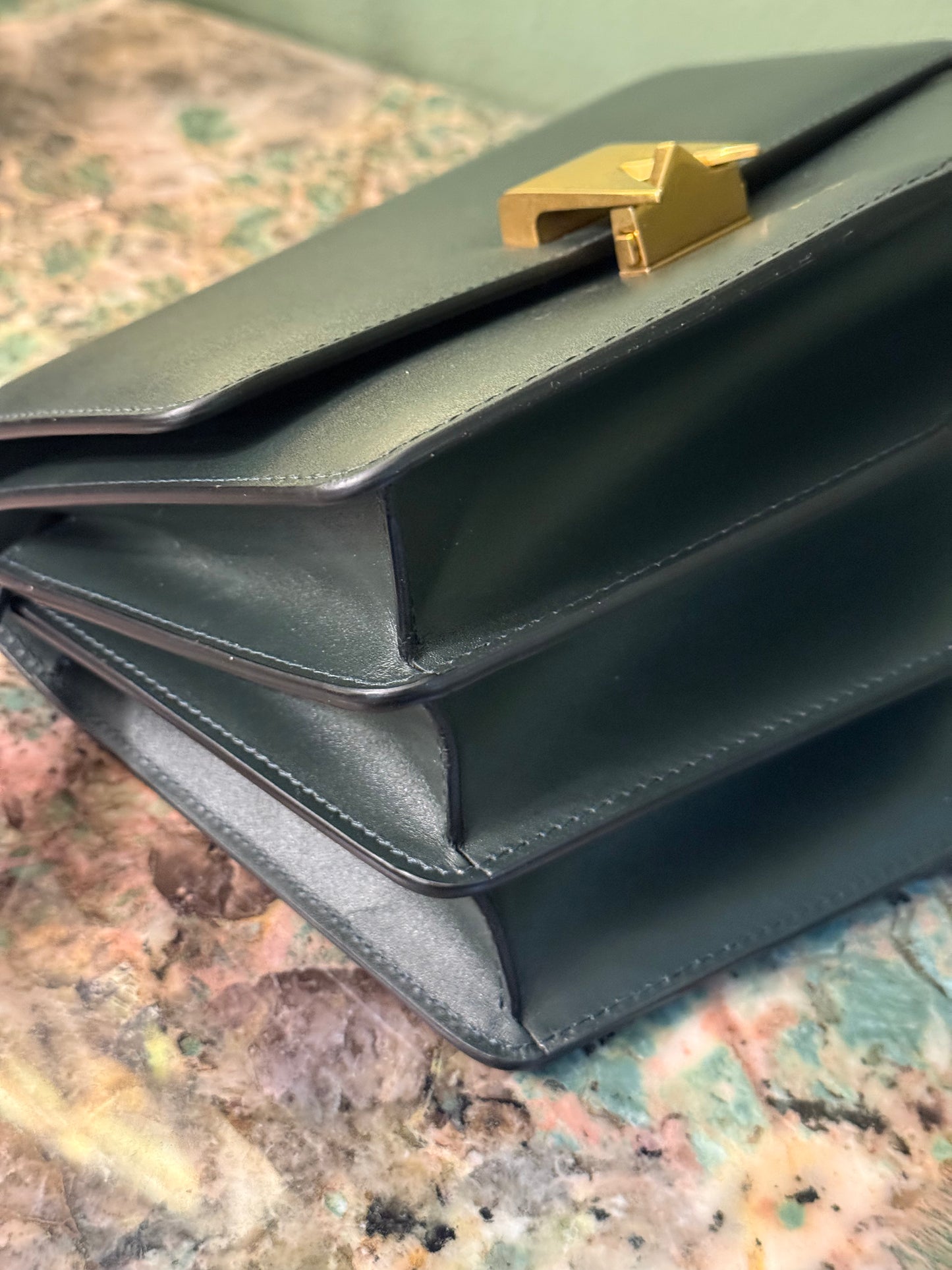 ALAIA GREEN LE PAPA CROSSBODY BAG