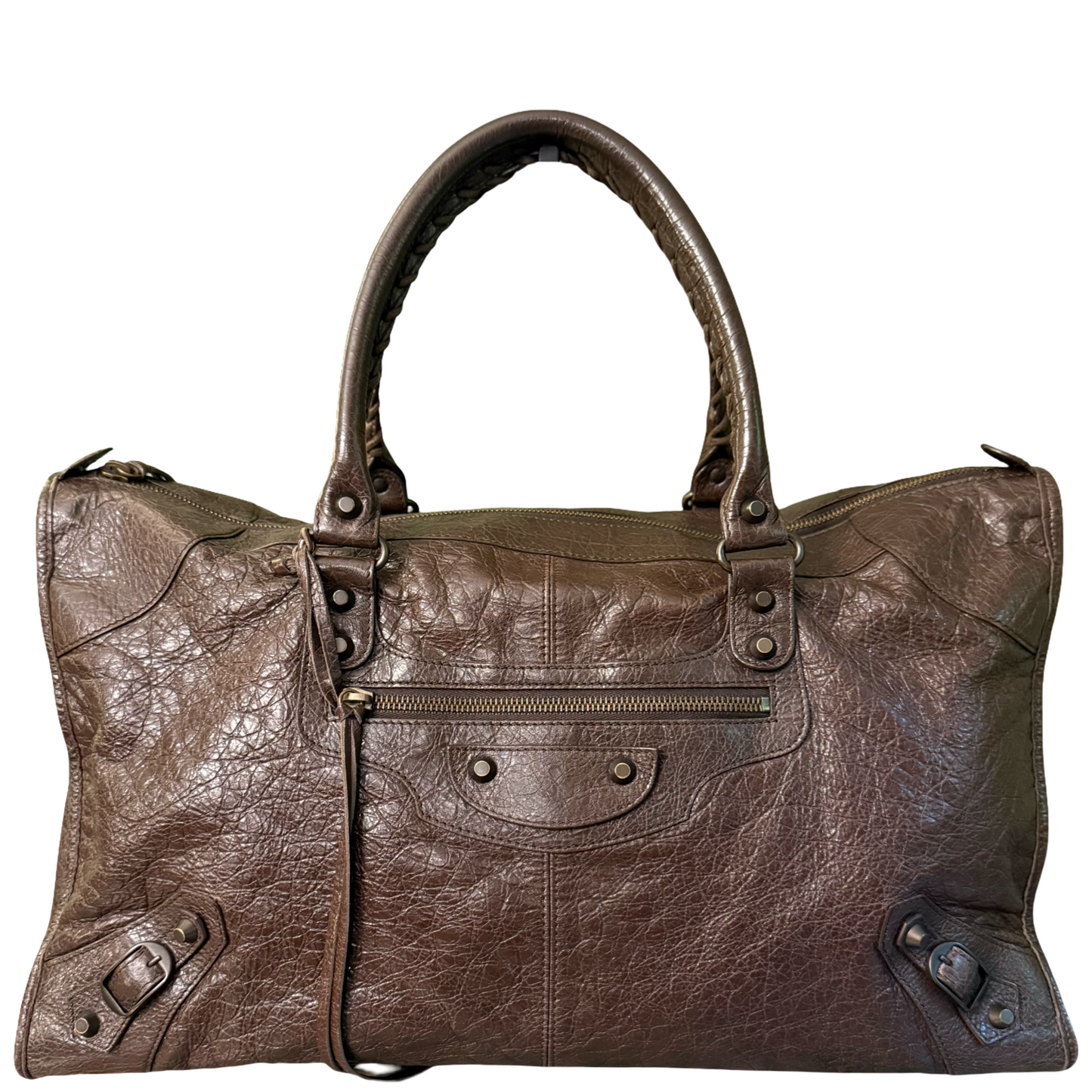 BALENCIAGA BROWN WORK HANDBAG