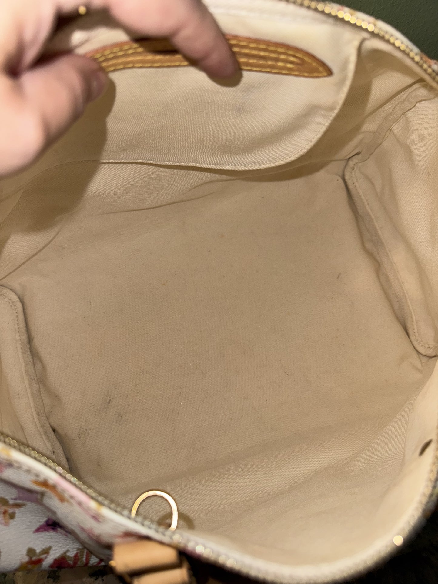RICHARD PRINCE X LOUIS VUITTON WHITE AQUARELLE SPEEDY 35 BOSTON BAG