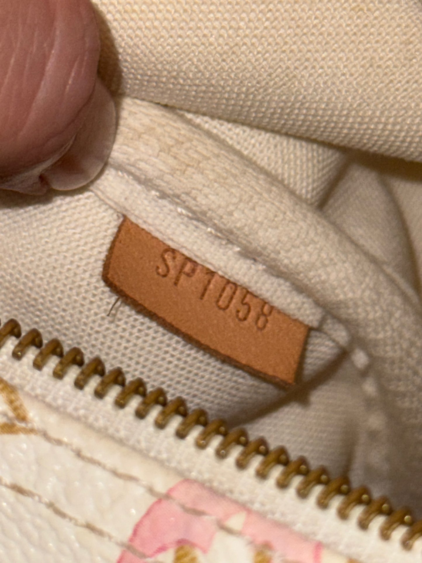 RICHARD PRINCE X LOUIS VUITTON WHITE AQUARELLE SPEEDY 35 BOSTON BAG