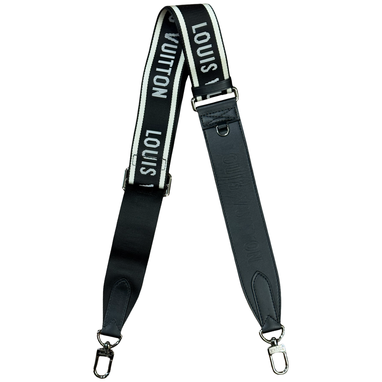 LOUIS VUITTON BLACK REMOVABLE SHOULDER STRAP