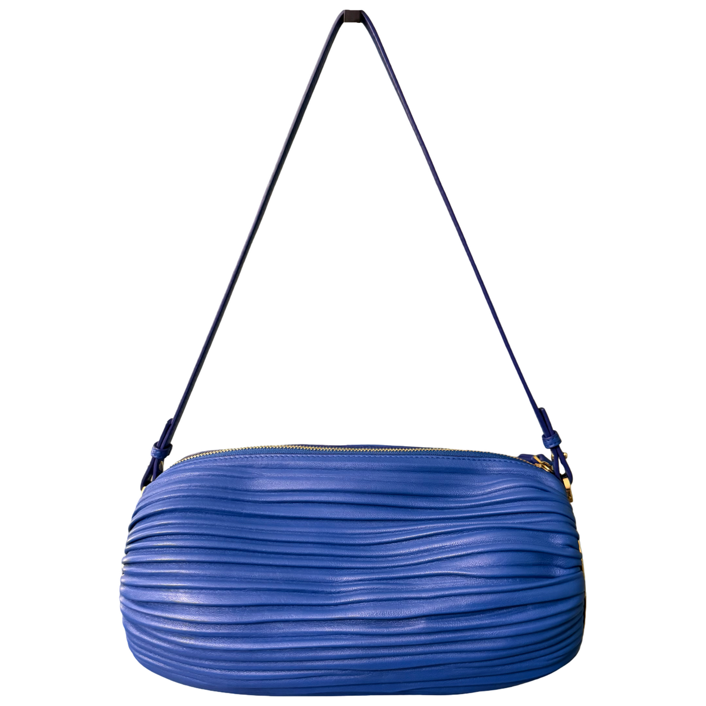 LOEWE ROYAL BLUE BRACELET POUCH SHOULDER BAG