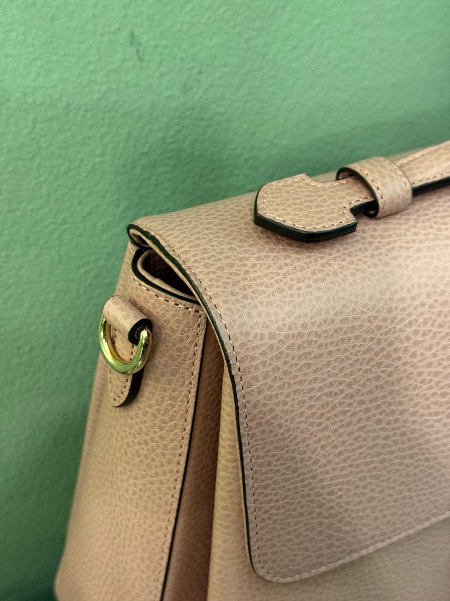 GUCCI LARGE PINK INTERLOCKING SHOULDER BAG
