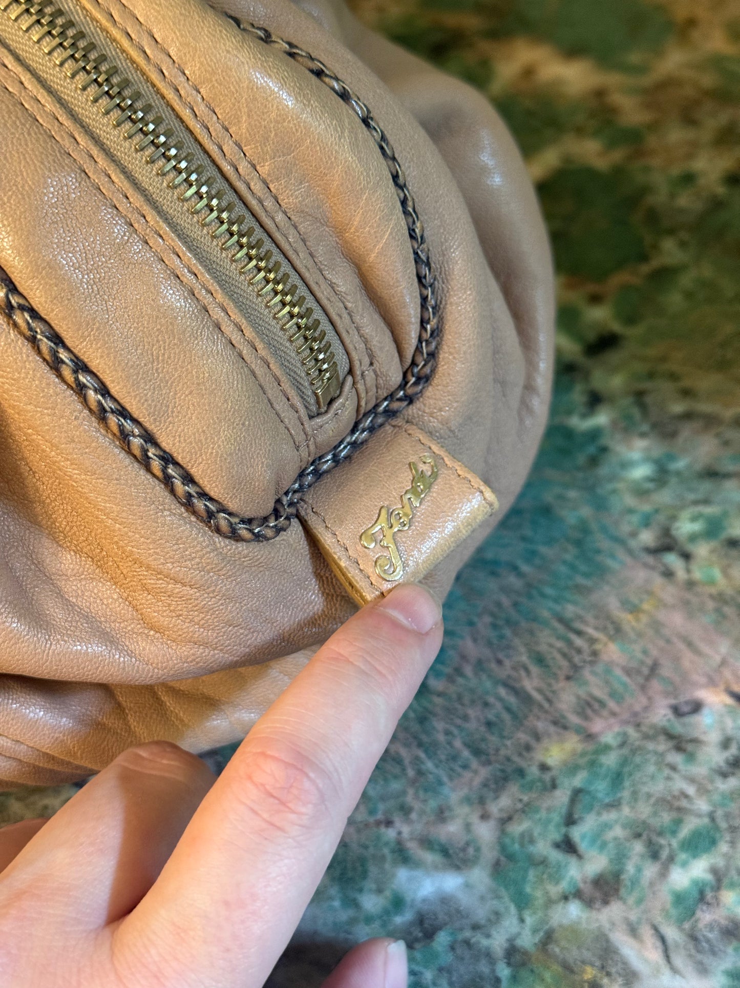 FENDI BEIGE SMALL SPY HANDBAG