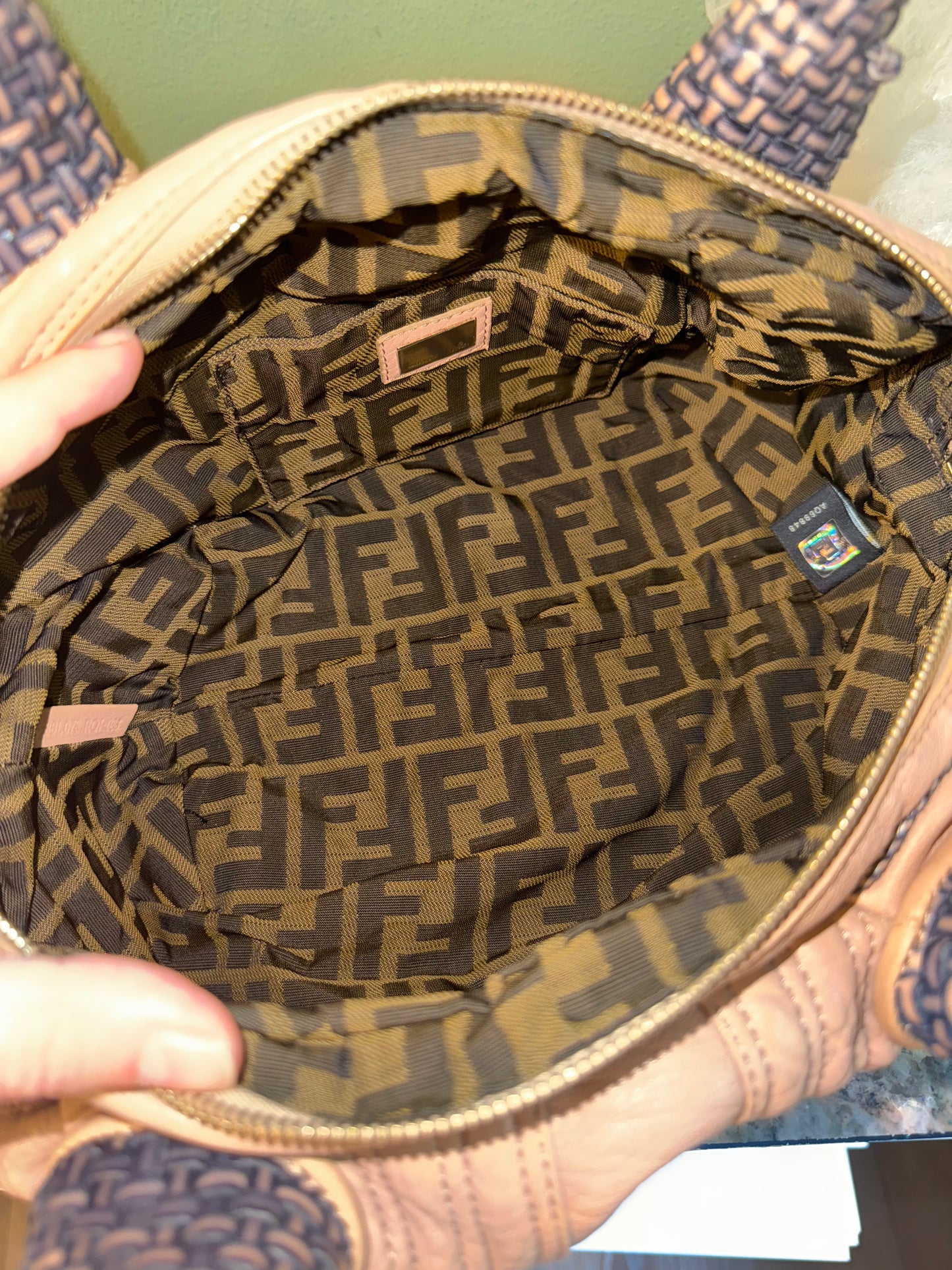 FENDI BEIGE SMALL SPY HANDBAG