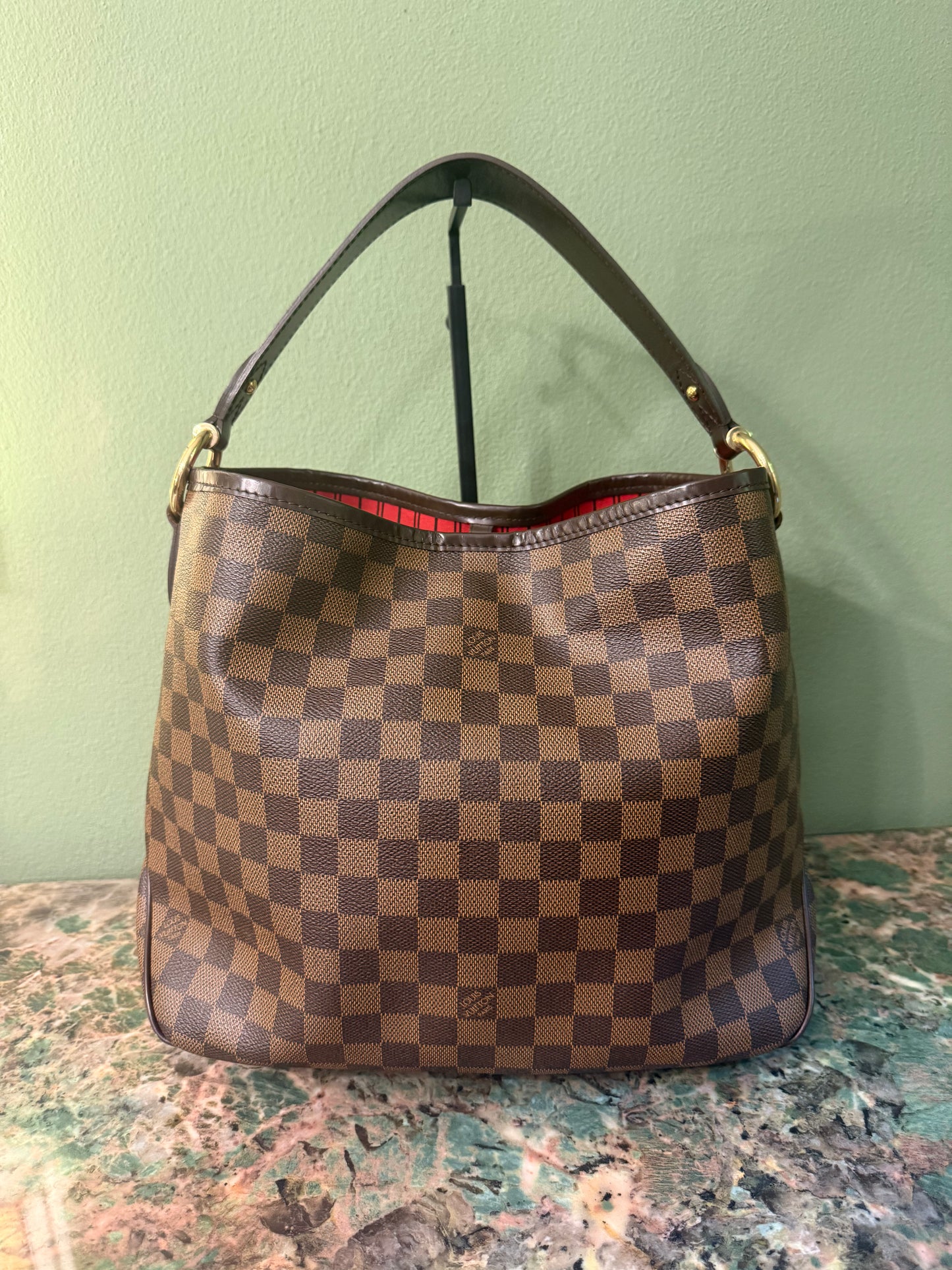 LOUIS VUITTON DAMIER EBENE DELIGHTFUL PM SHOULDER BAG