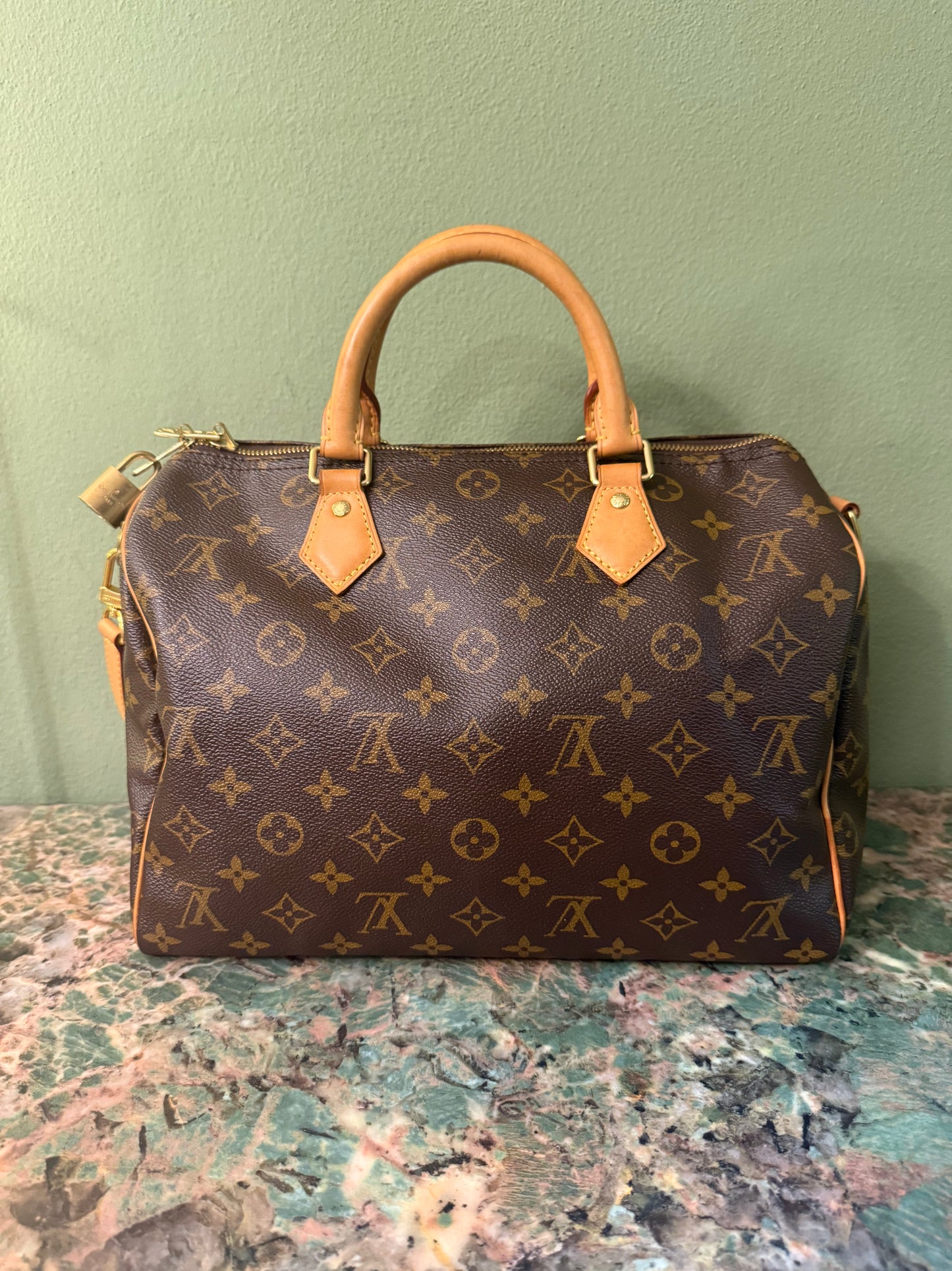 LOUIS VUITTON MONOGRAM SPEEDY BANDOULIERE 30 BOSTON BAG