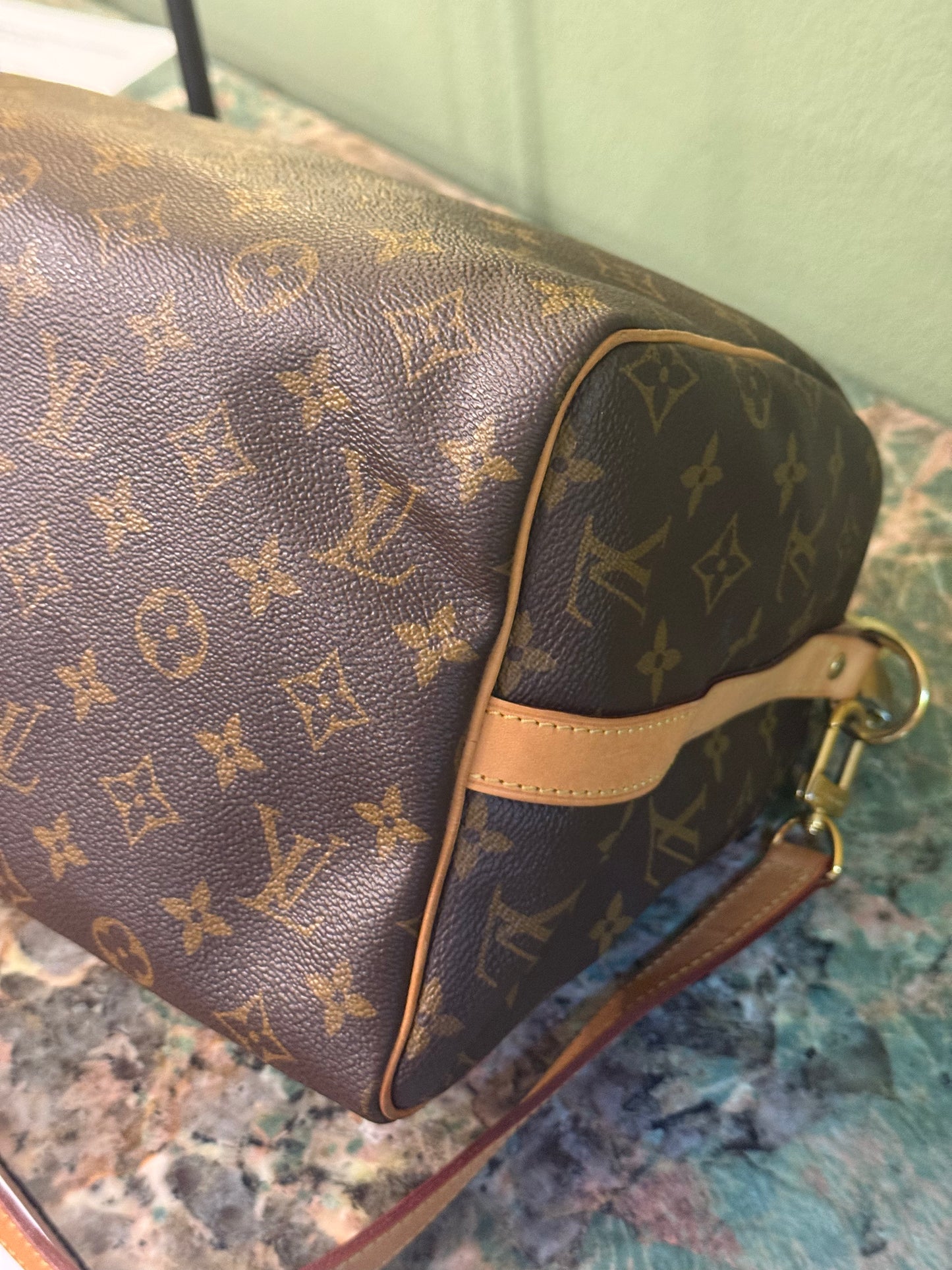 LOUIS VUITTON MONOGRAM SPEEDY BANDOULIERE 30 BOSTON BAG