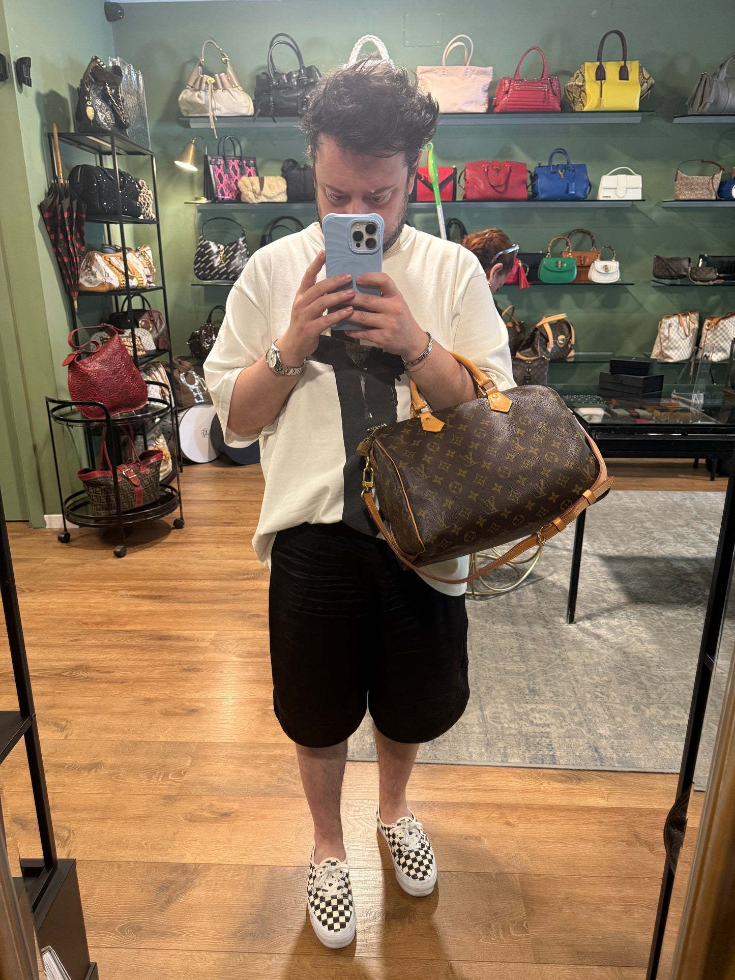 LOUIS VUITTON MONOGRAM SPEEDY BANDOULIERE 30 BOSTON BAG
