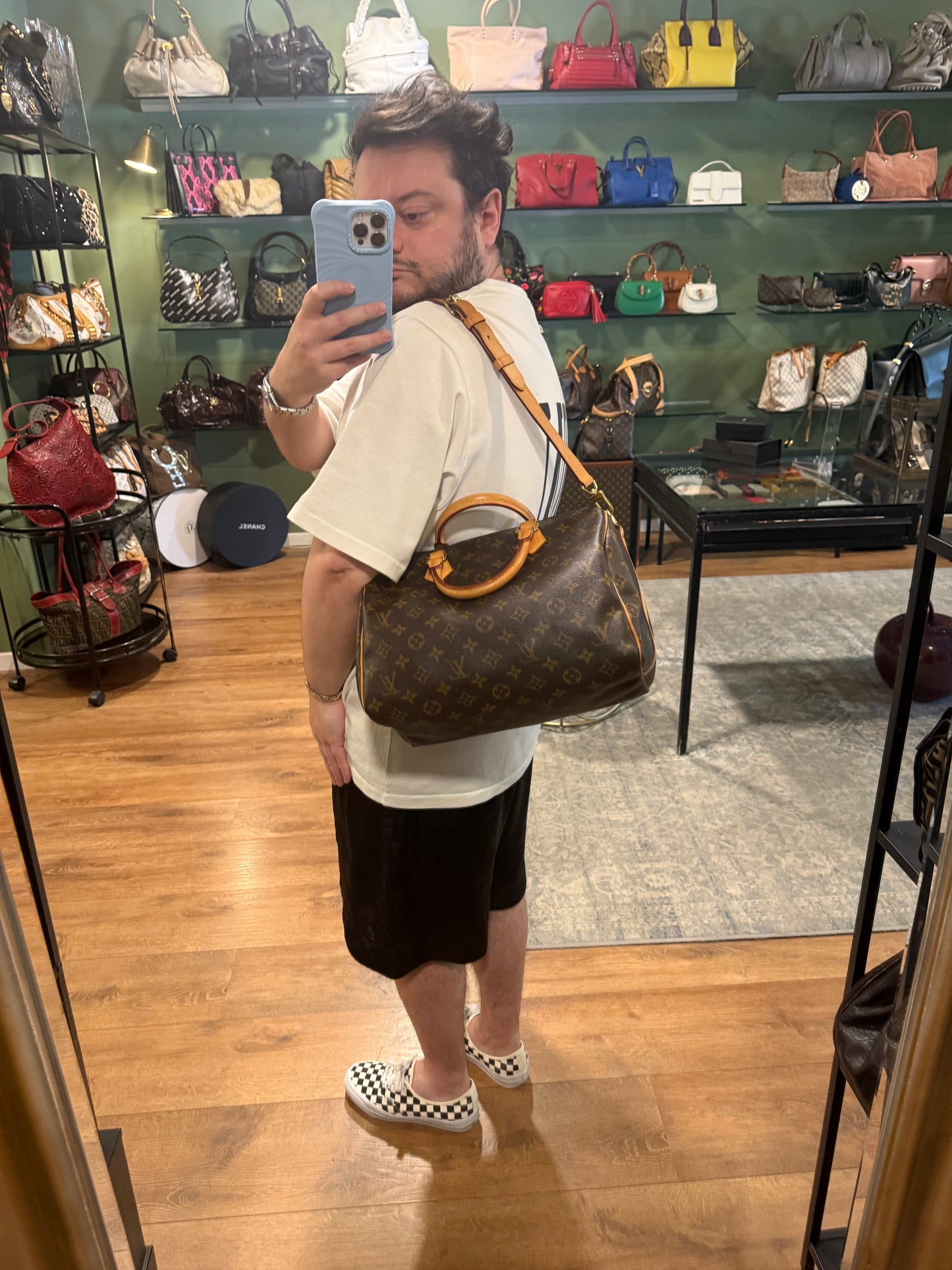 LOUIS VUITTON MONOGRAM SPEEDY BANDOULIERE 30 BOSTON BAG