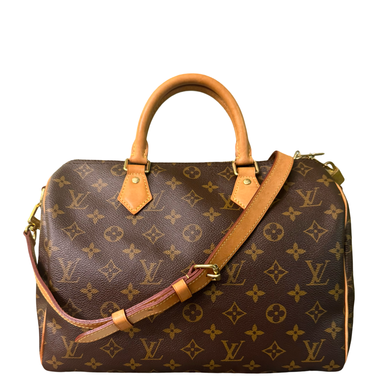 LOUIS VUITTON MONOGRAM SPEEDY BANDOULIERE 30 BOSTON BAG