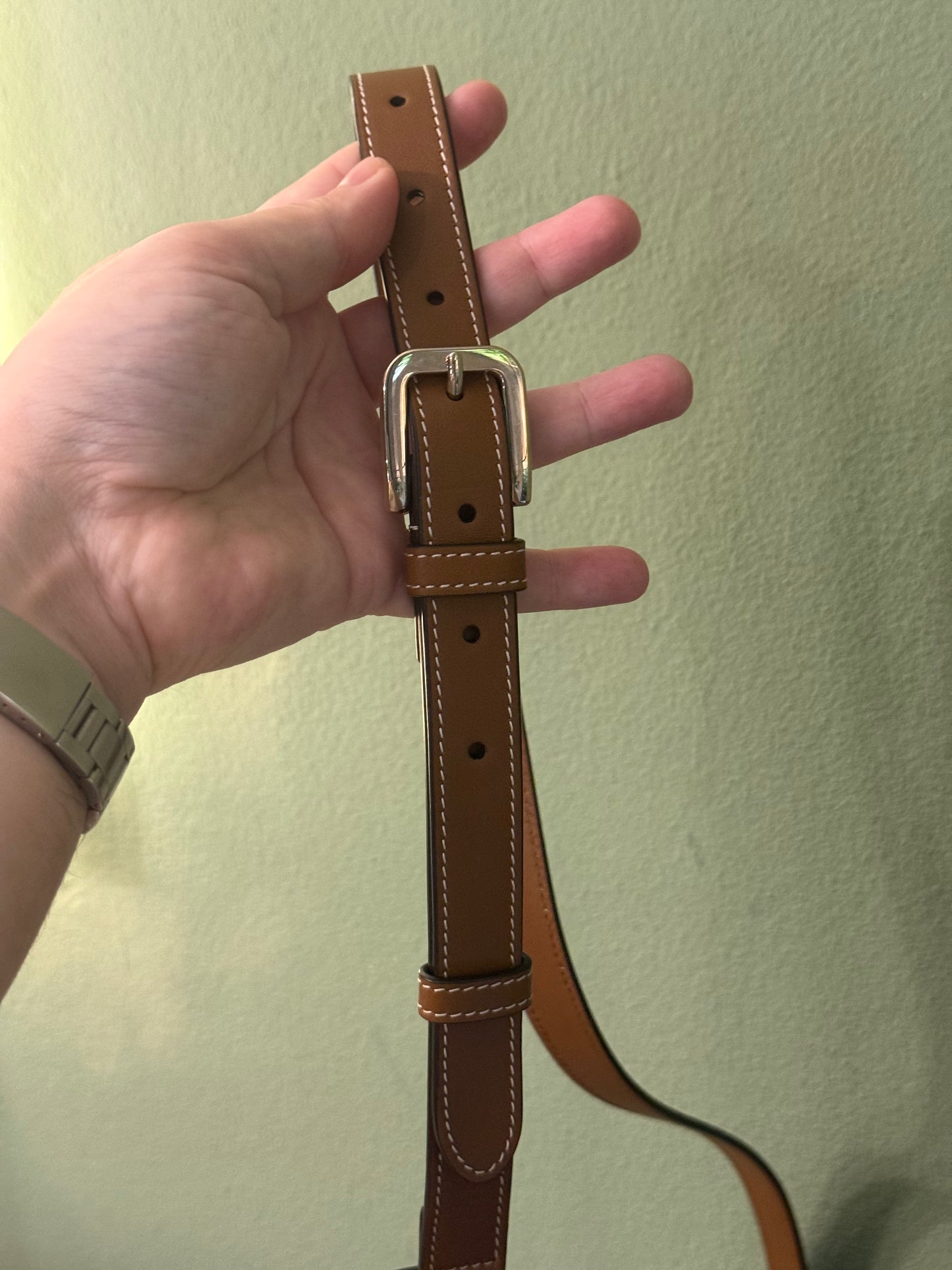 GUCCI TAN GG SUPREME SMALL SOFT HORSEBIT 1955 CROSSBODY BAG