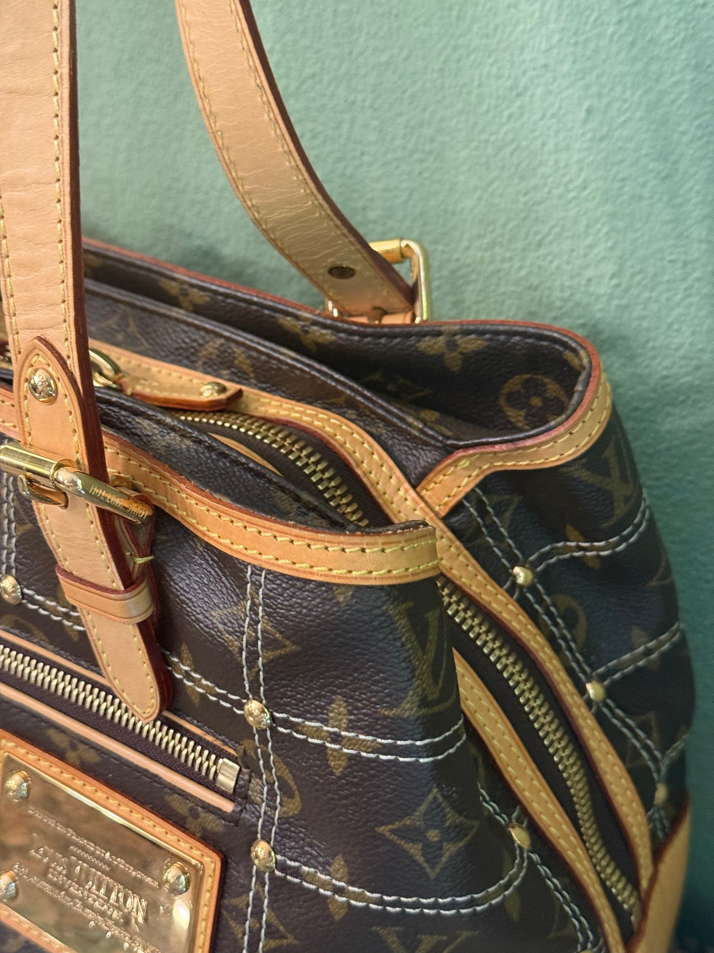 LOUIS VUITTON MONOGRAM RIVET HANDBAG