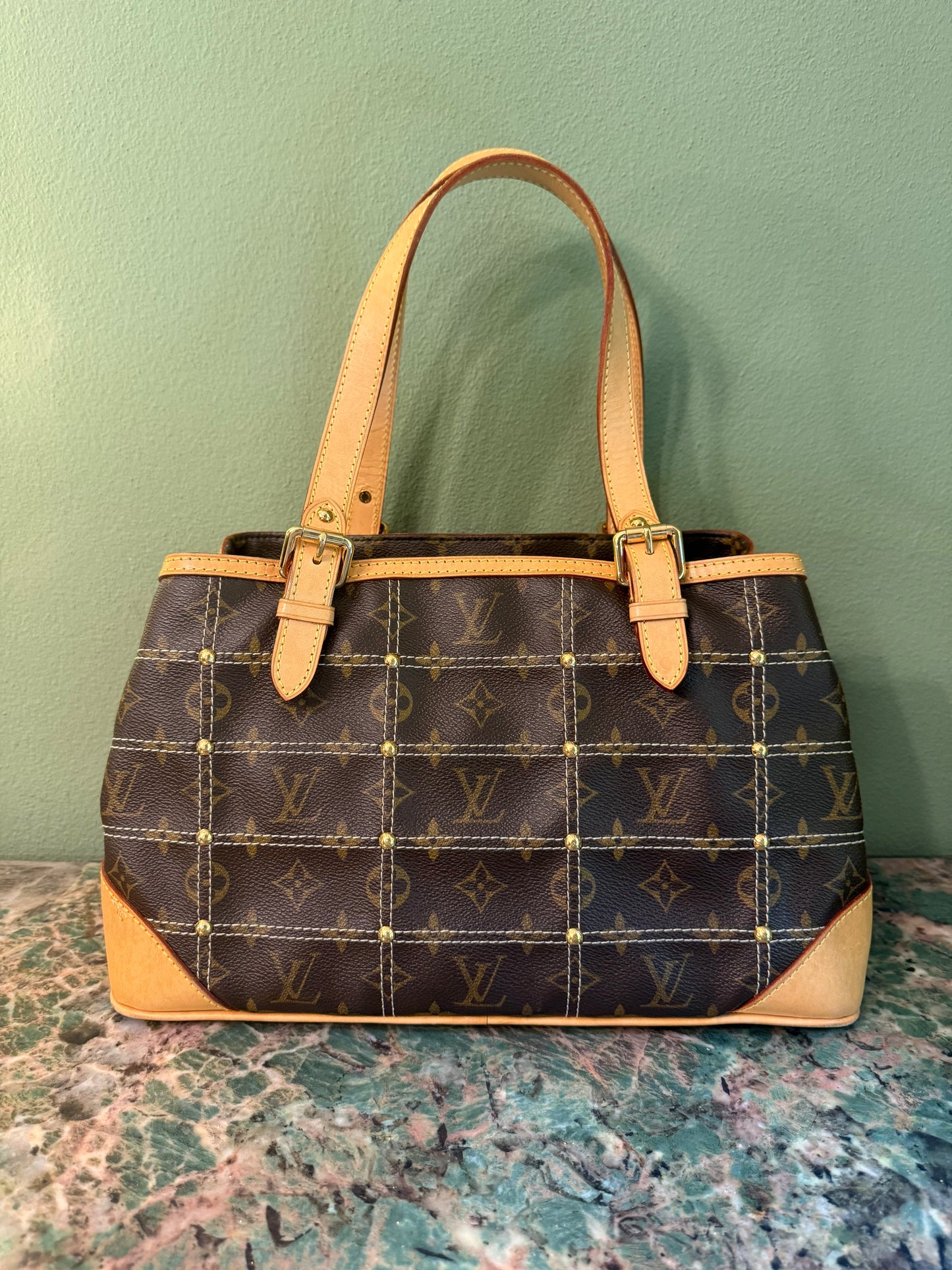 LOUIS VUITTON MONOGRAM RIVET HANDBAG