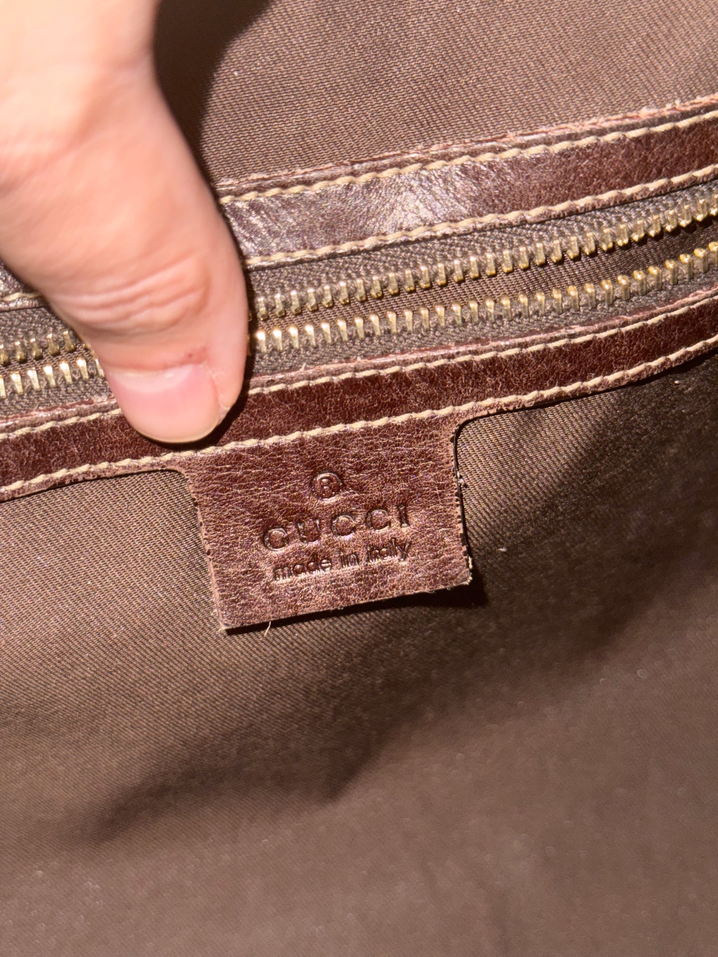 GUCCI HORSEBIT PRINT BOUVIER HOBO BAG