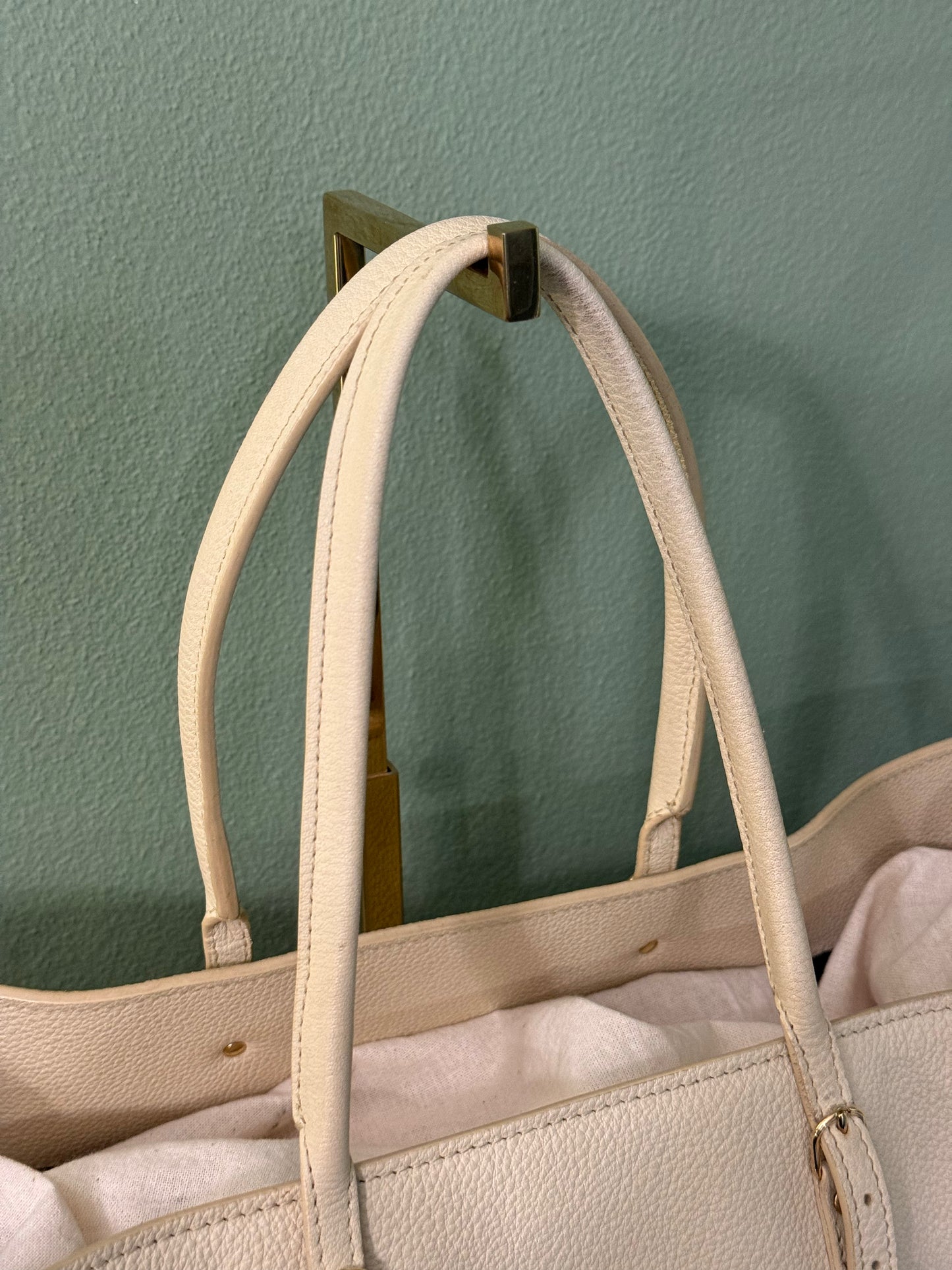 BALENCIAGA BUTTER YELLOW LARGE PAPIER EDGE HANDBAG