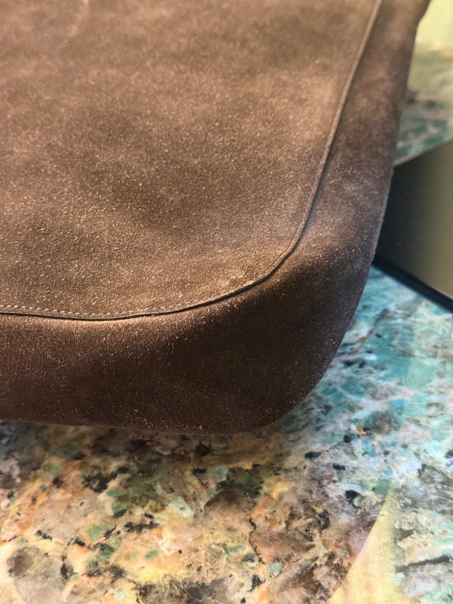 GUCCI BY TOM FORD LARGE BROWN SUEDE HOBO BAG