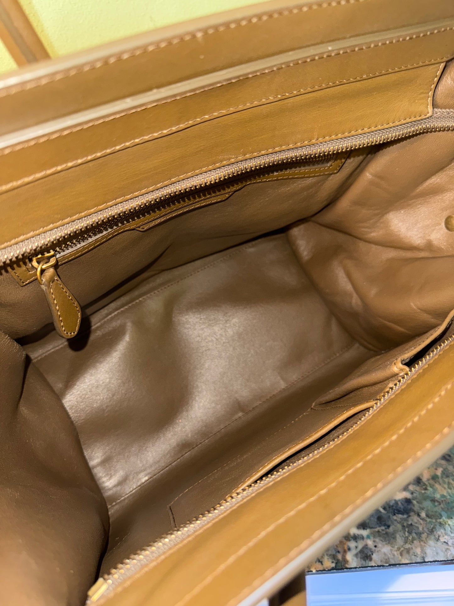 CELINE TRICOLOR MINI LUGGAGE HANDBAG