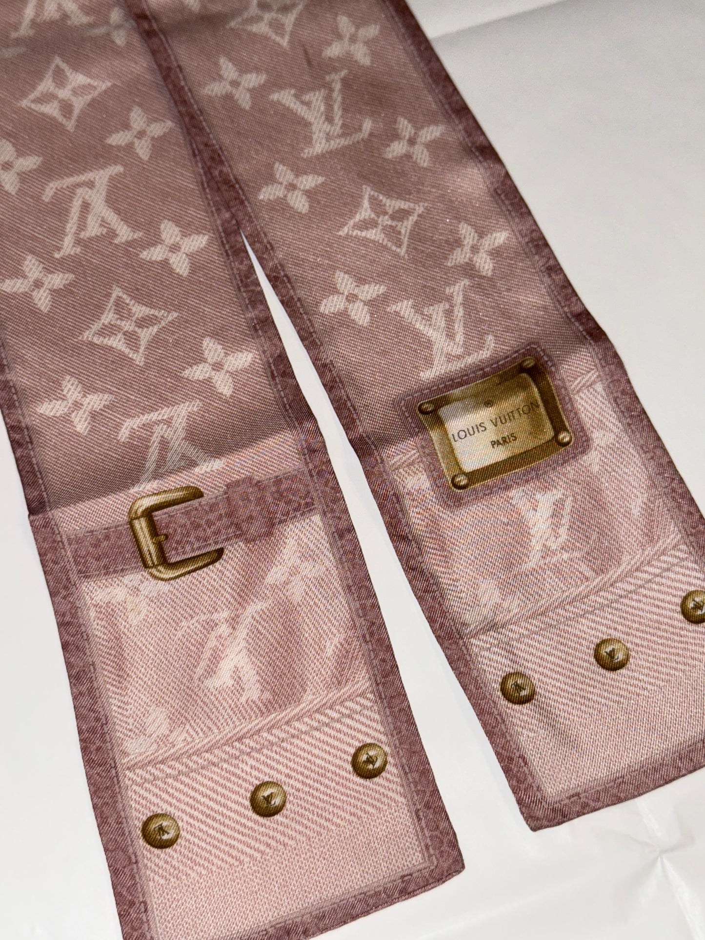 LOUIS VUITTON PINK DENIM BANDEAU