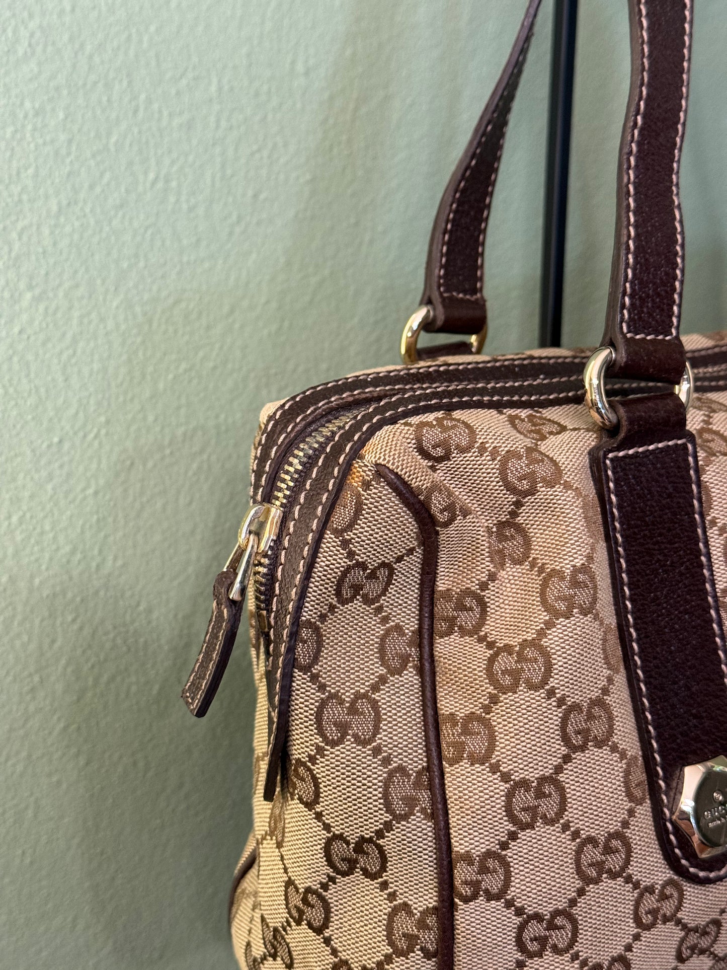 GUCCI MONOGRAM BOSTON SHOULDER BAG