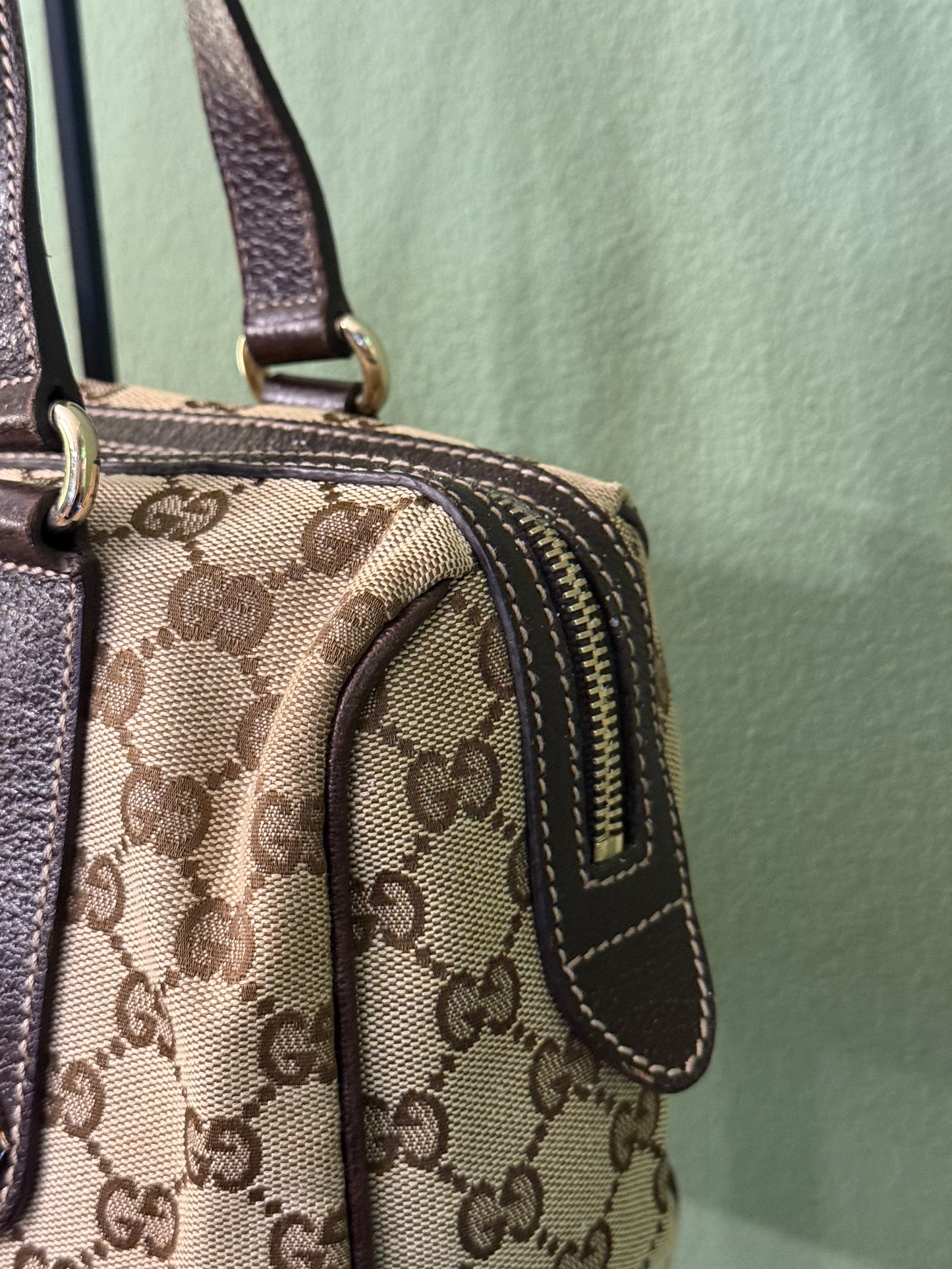 GUCCI MONOGRAM BOSTON SHOULDER BAG
