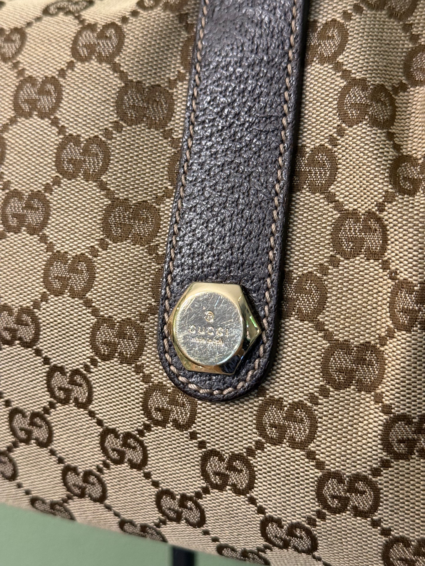 GUCCI MONOGRAM BOSTON SHOULDER BAG