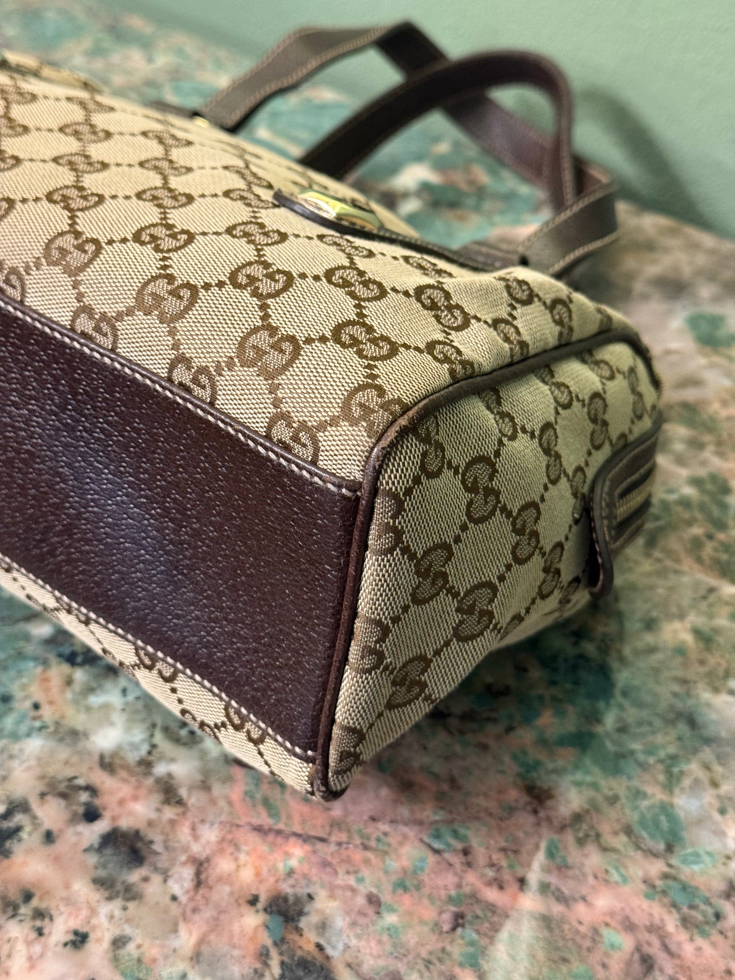 GUCCI MONOGRAM BOSTON SHOULDER BAG