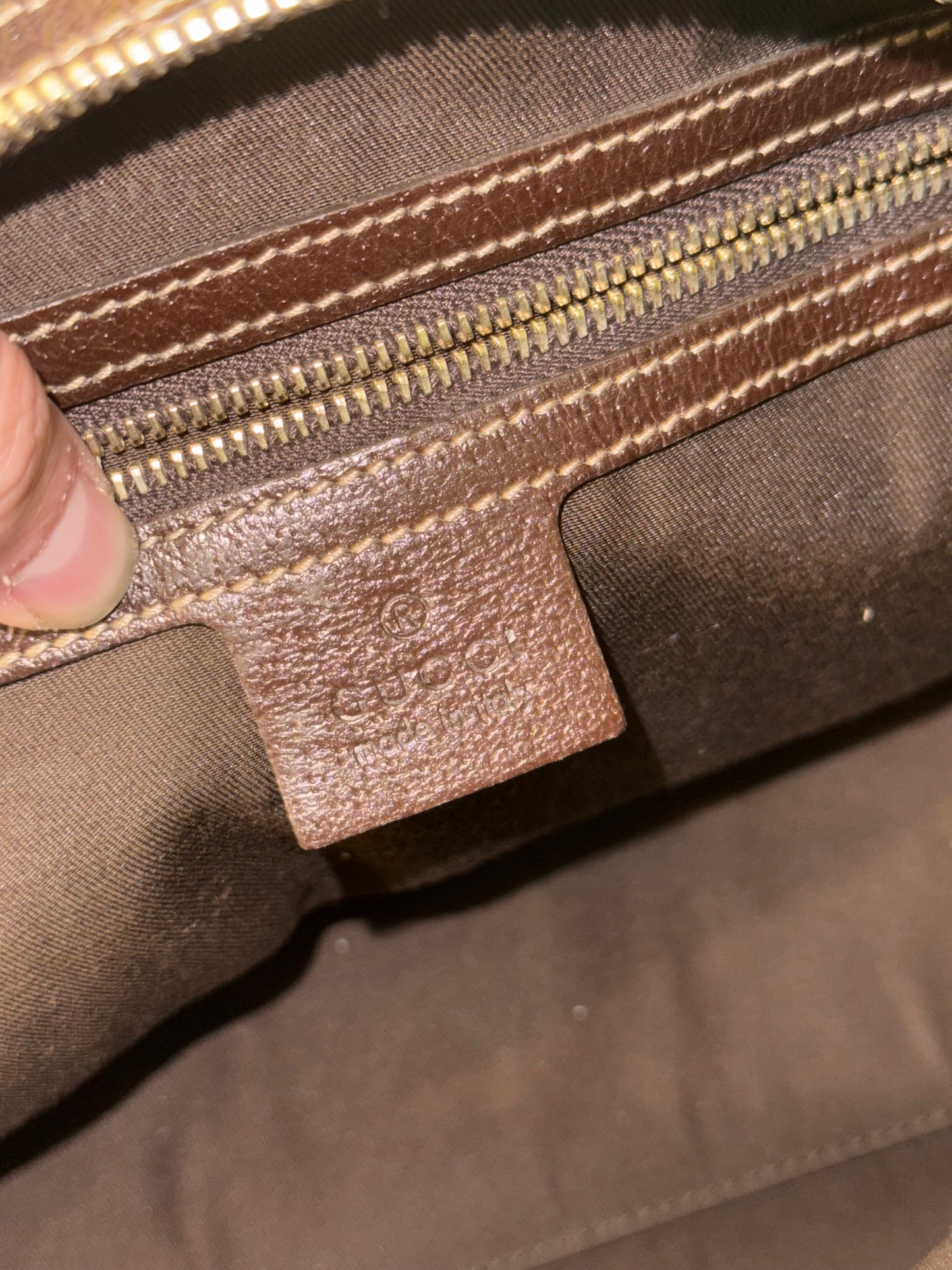 GUCCI MONOGRAM BOSTON SHOULDER BAG