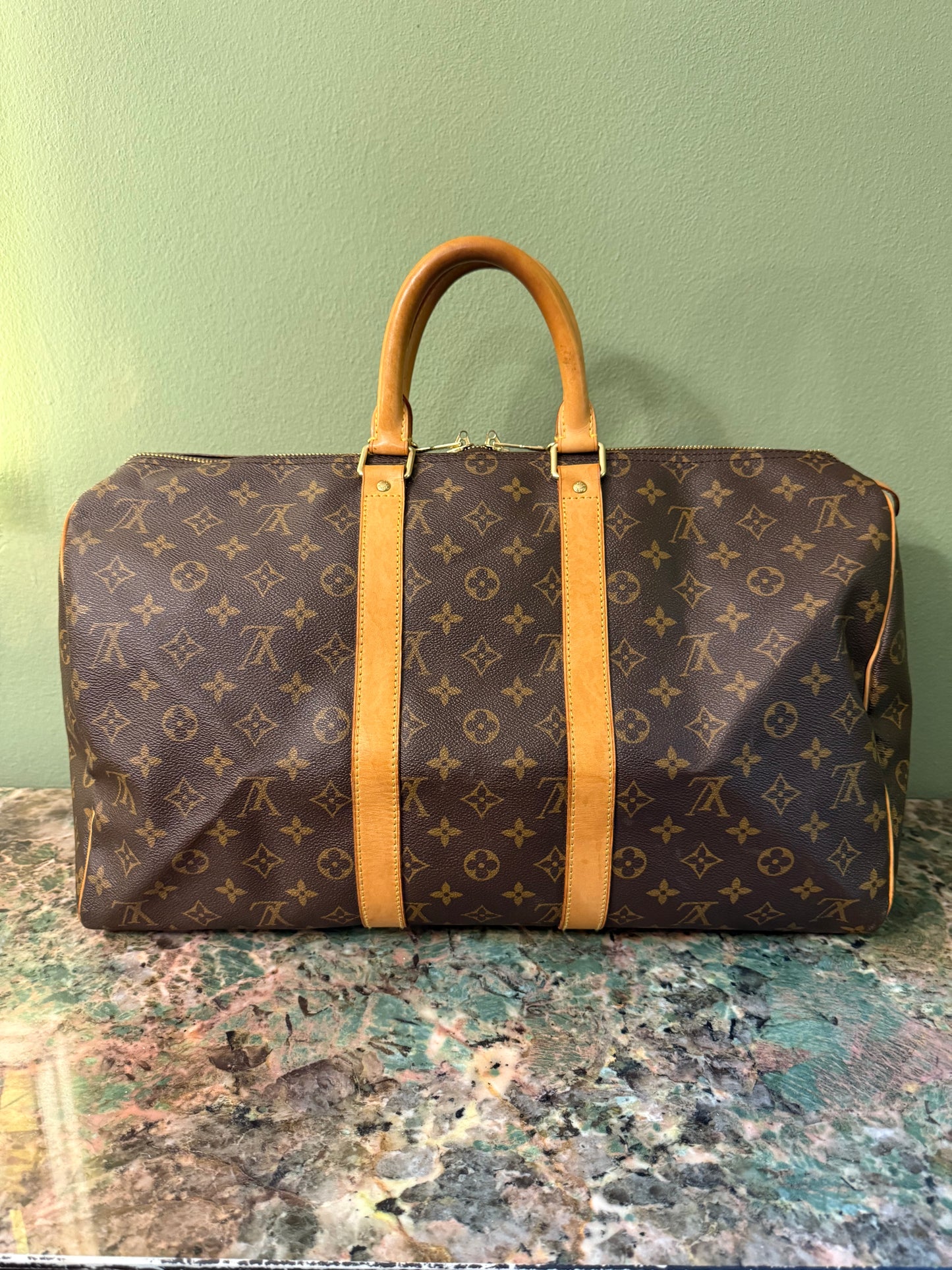 LOUIS VUITTON MONOGRAM KEEPALL 45 TRAVEL BAG