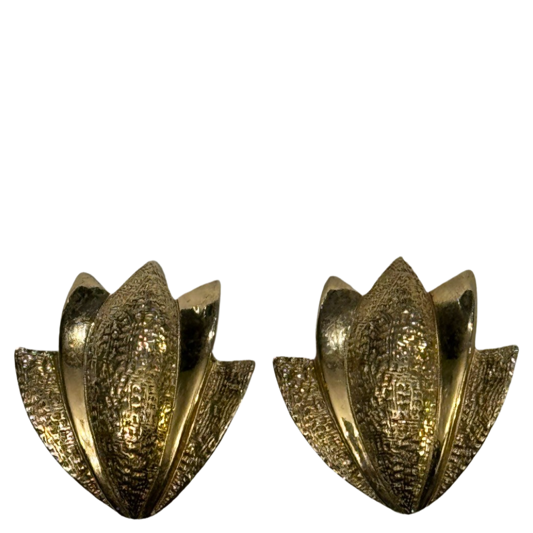VINTAGE 60'S GOLD EARRINGS