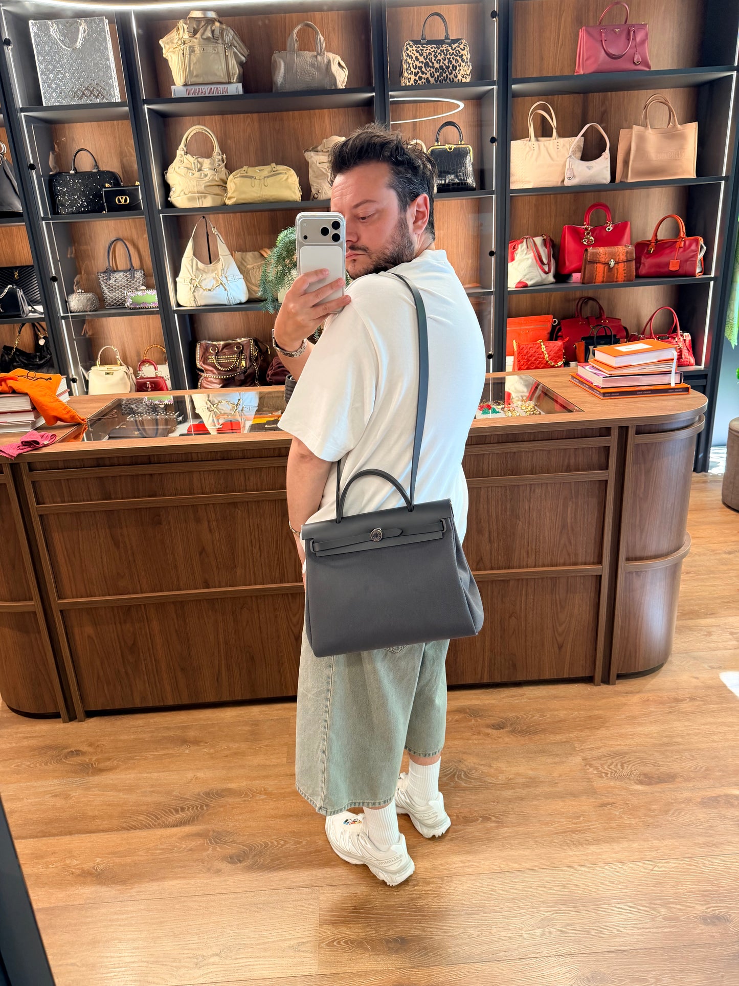 HERMÈS ARDOISE HER BAG 31 HANDBAG