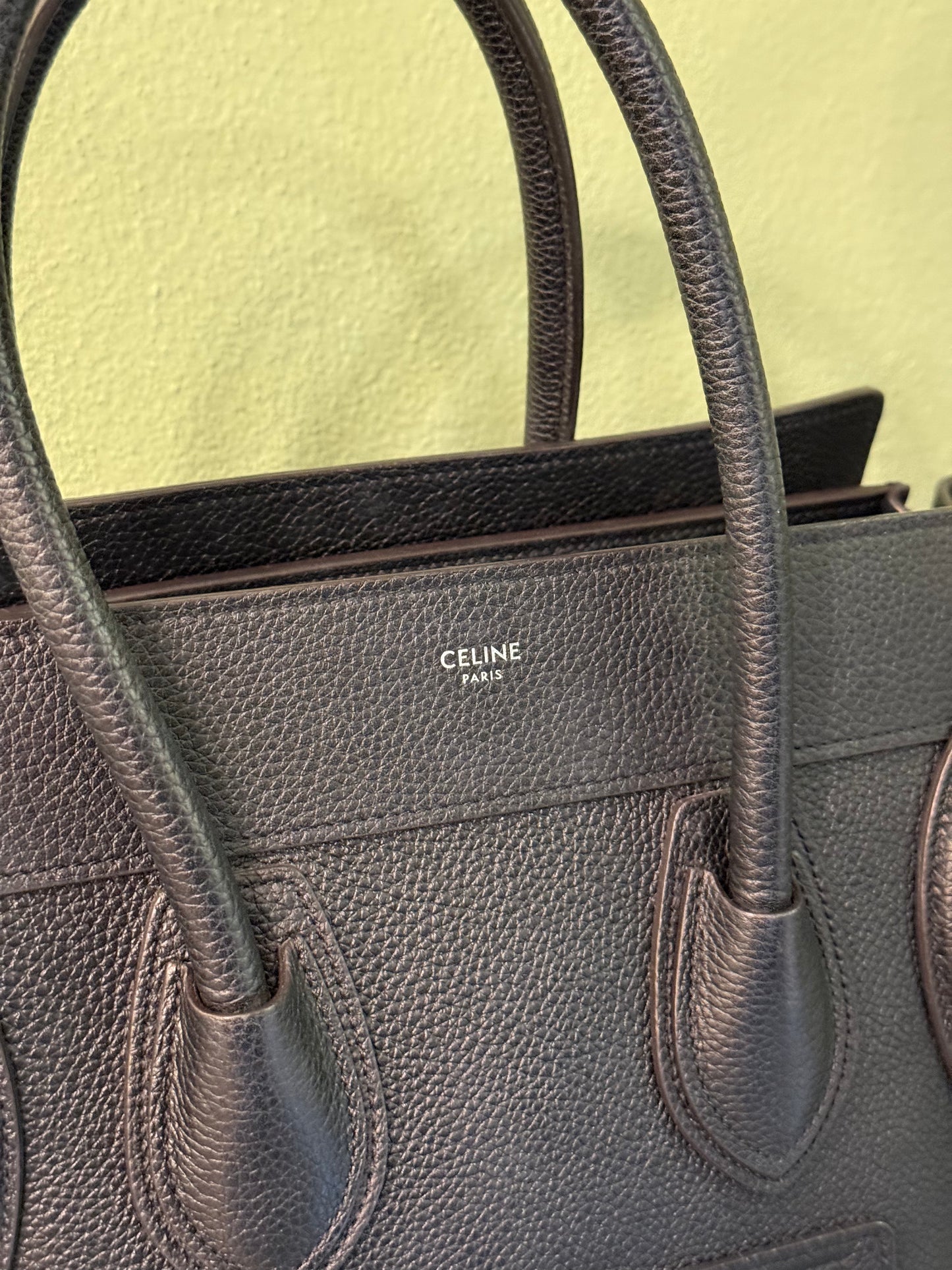 CELINE BLACK MICRO LUGGAGE HANDBAG