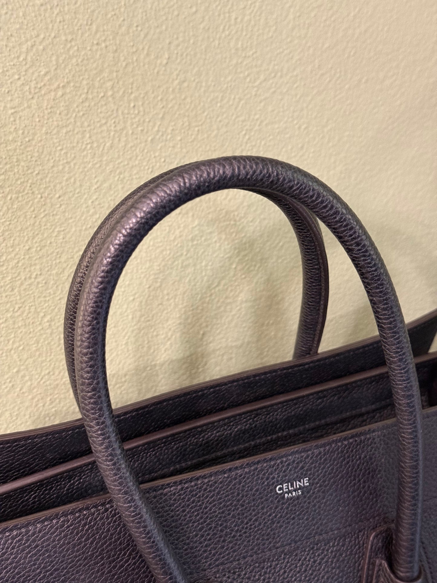 CELINE BLACK MICRO LUGGAGE HANDBAG