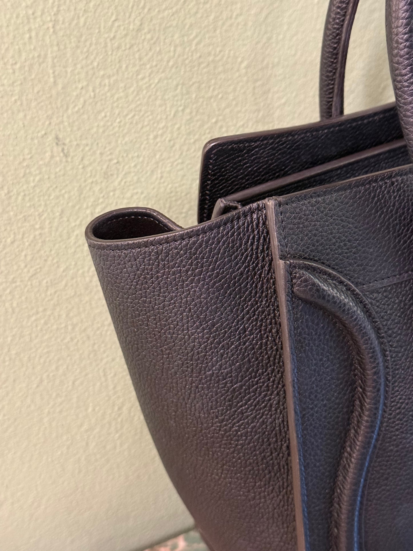 CELINE BLACK MICRO LUGGAGE HANDBAG