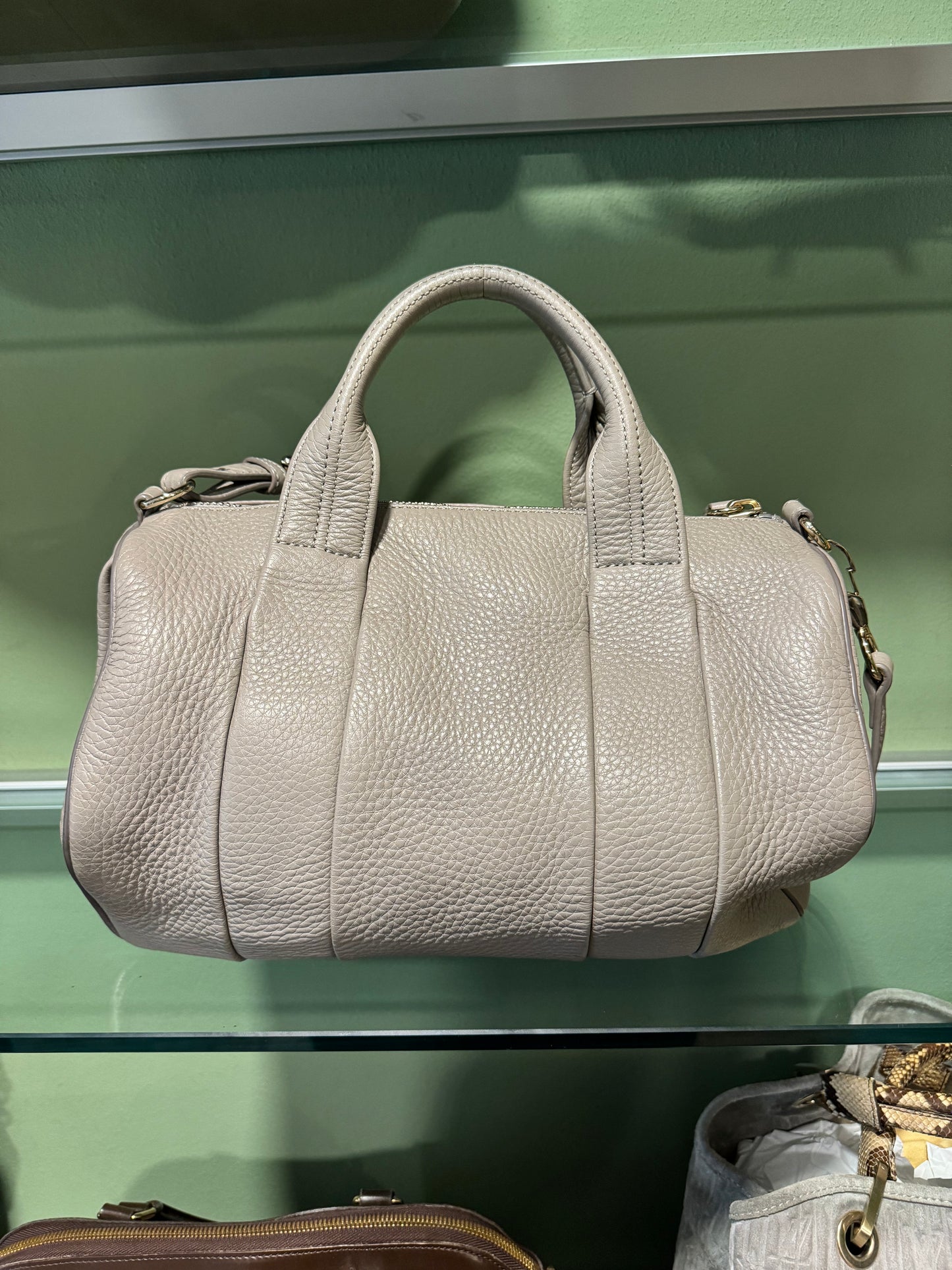 ALEXANDER WANG GRAY ROCCO DUFFLE BAG