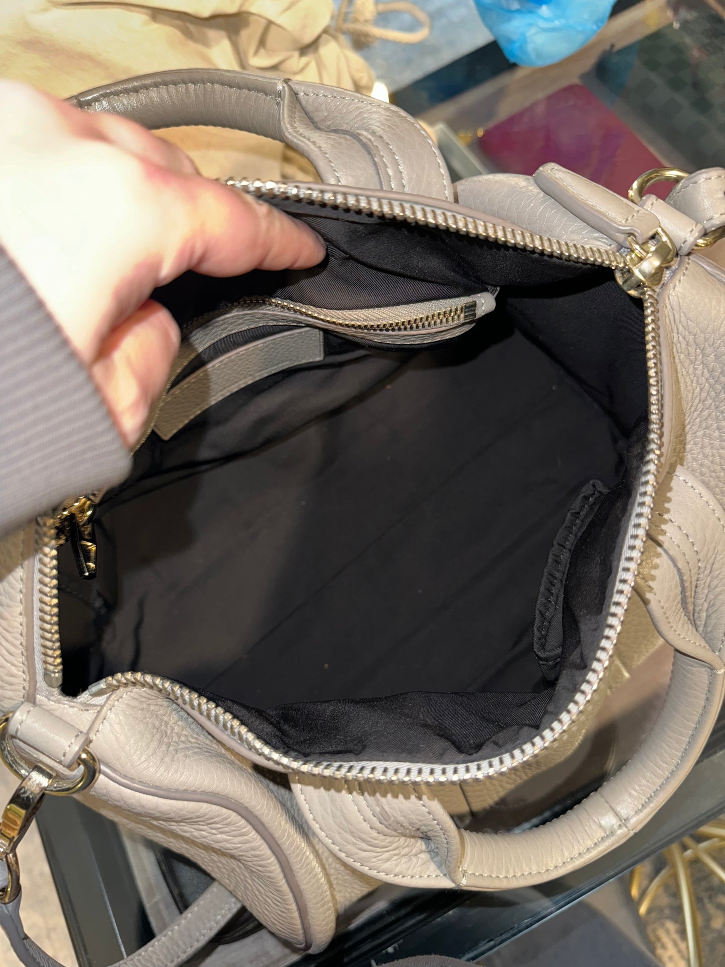 ALEXANDER WANG GRAY ROCCO DUFFLE BAG