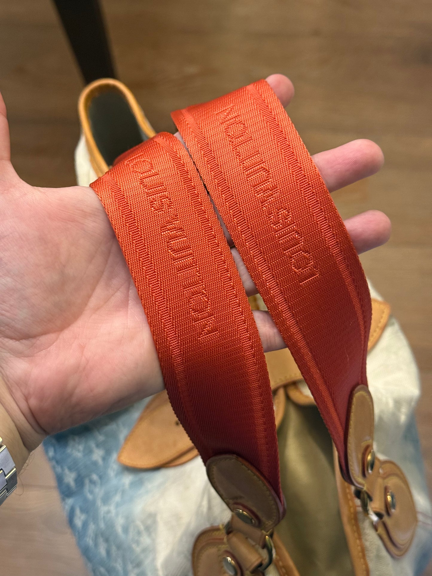 LOUIS VUITTON OMBRE MONOGRAM DENIM SUNBEAM SHOPPER TOTE
