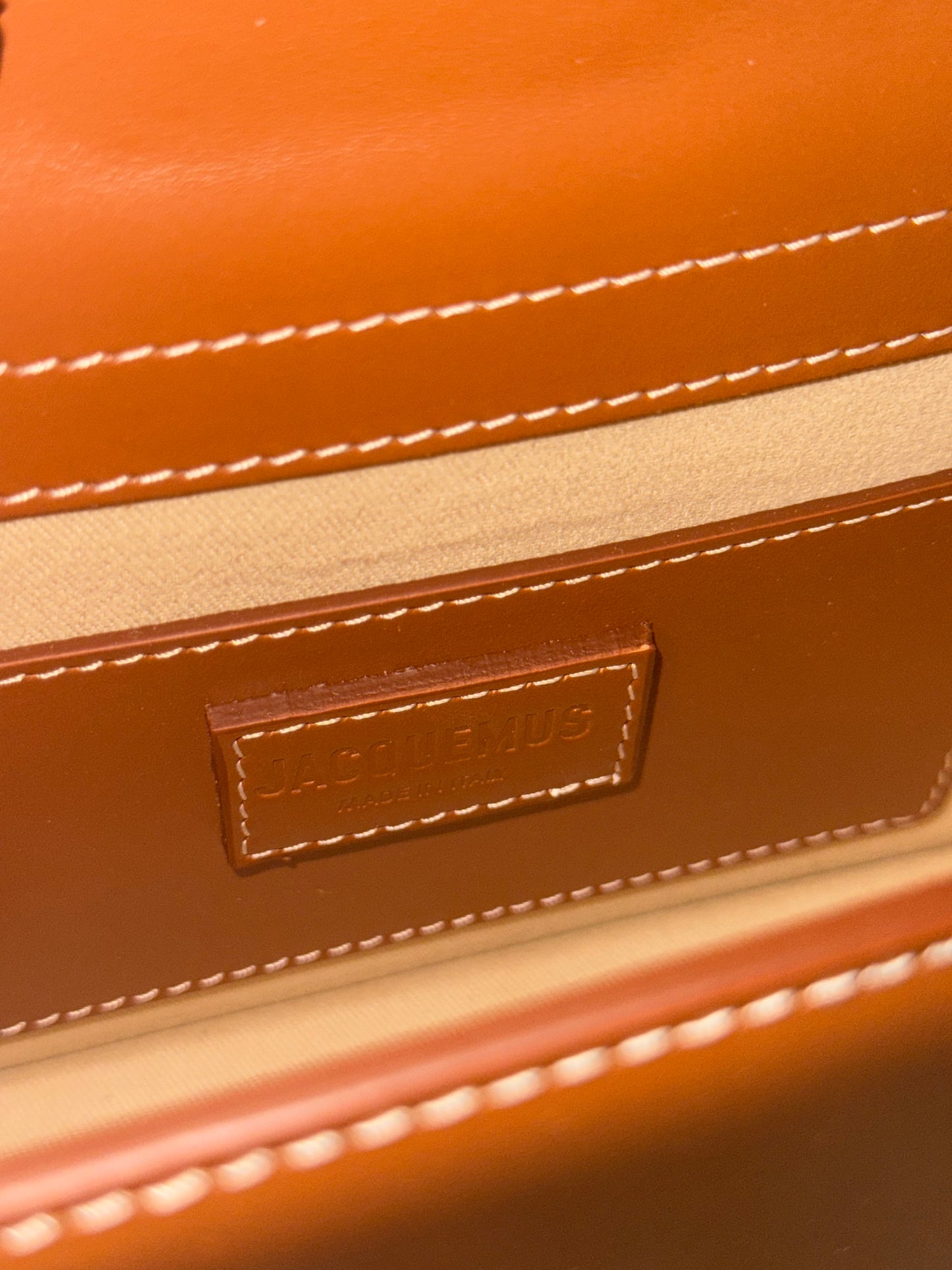 JAQUEMUS TAN LE GRAND BAMBINO CROSSBODY BAG