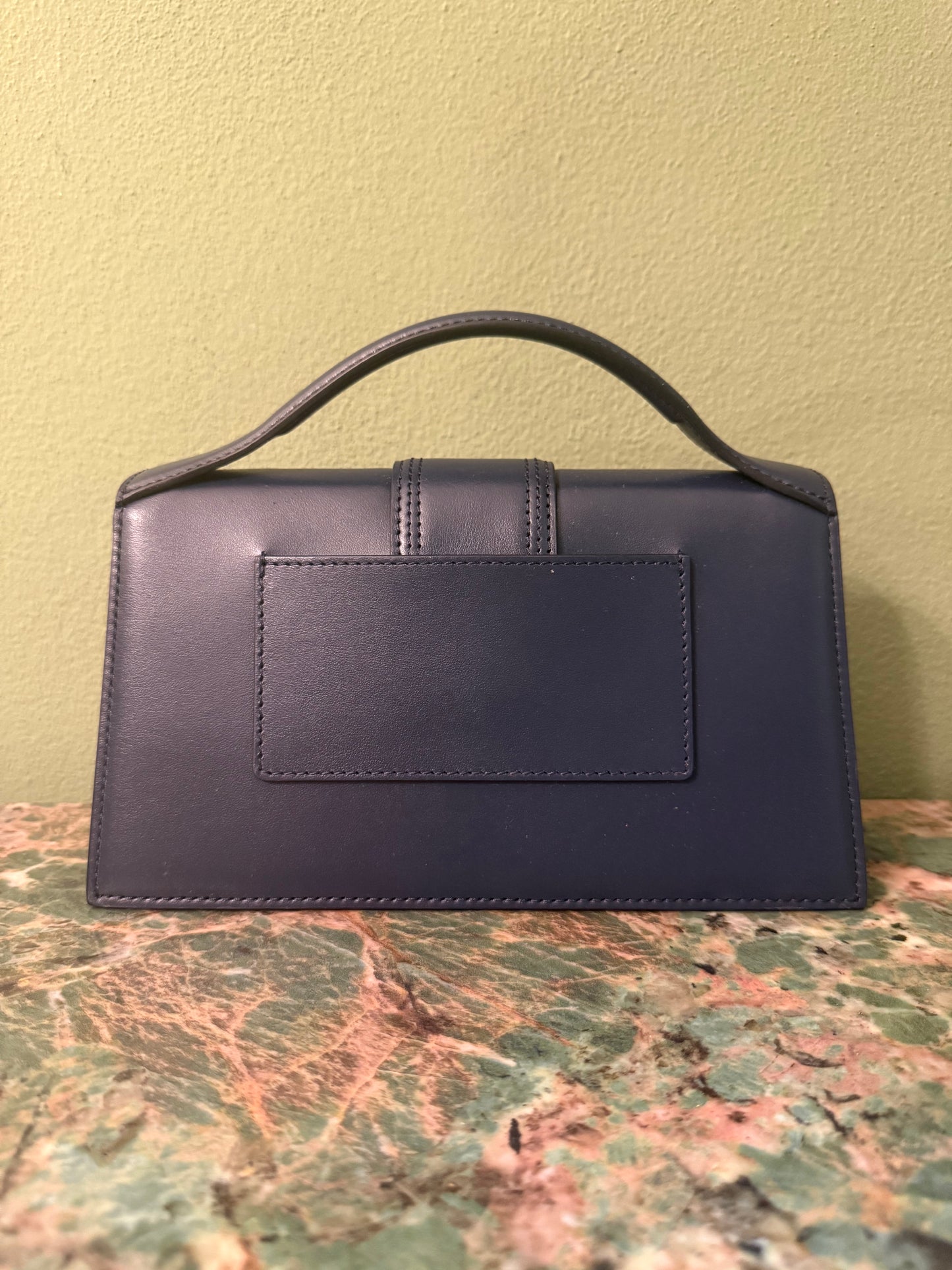 JAQUEMUS NAVY LE GRAND BAMBINO CROSSBODY BAG