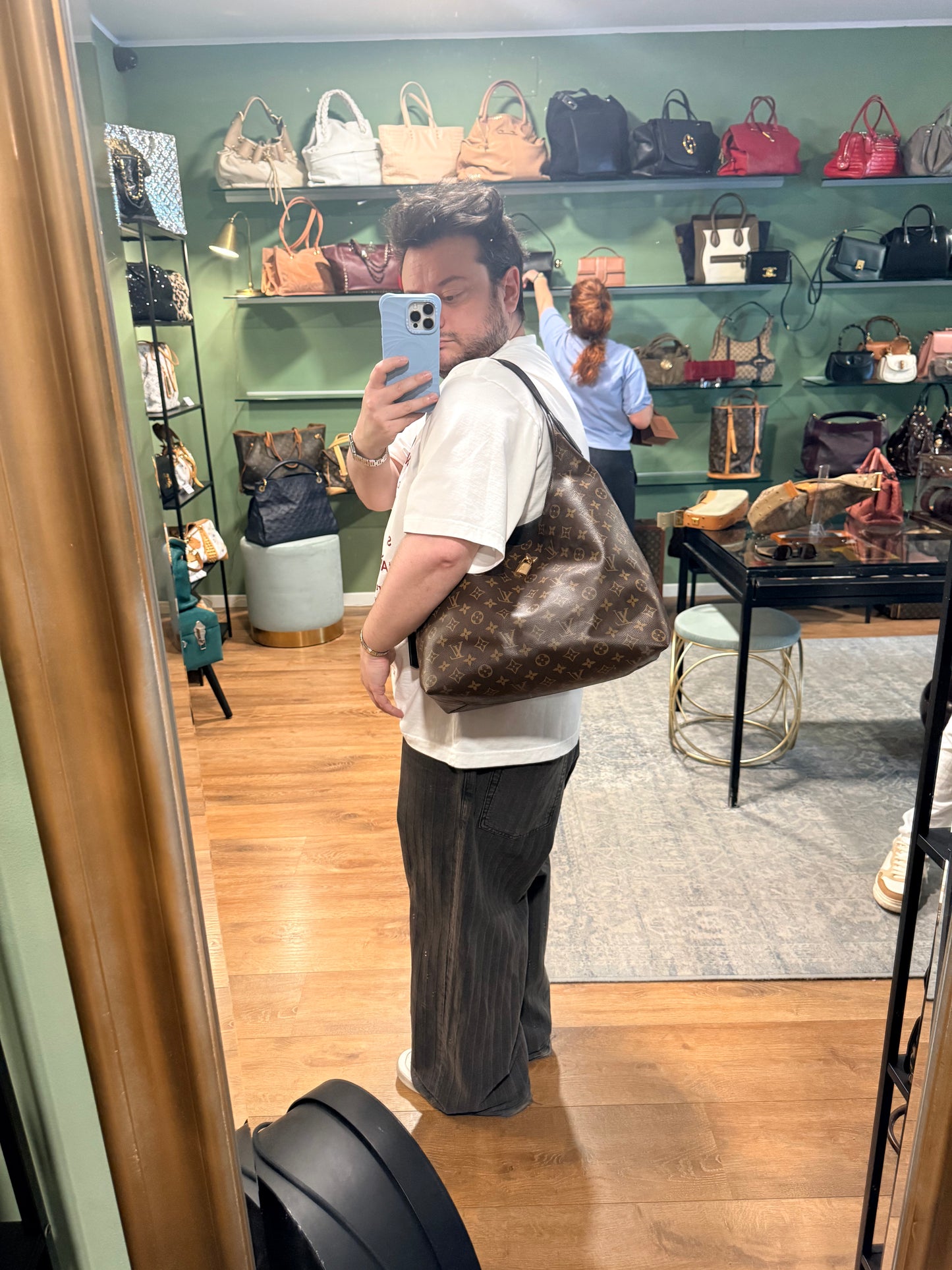 LOUIS VUITTON MONOGRAM FLOWER HOBO BAG