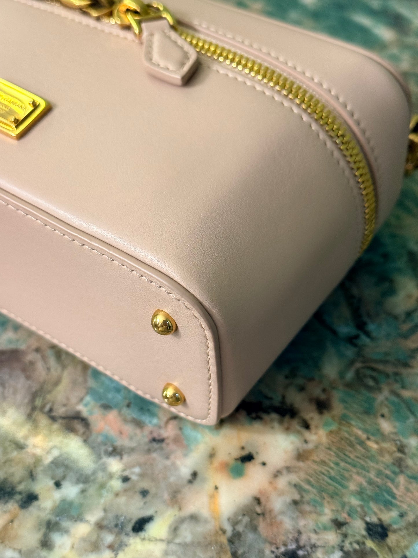 DOLCE & GABBANA PINK SICILY VANITY SHOULDER BAG