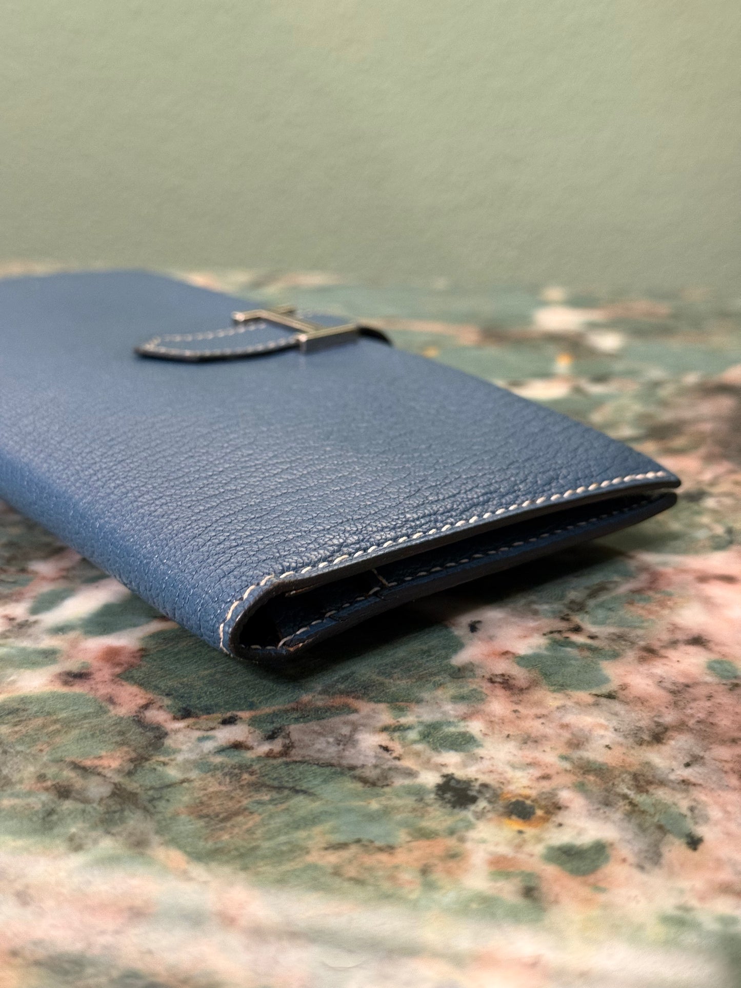 HERMÈS BLU JEAN BEARN WALLET