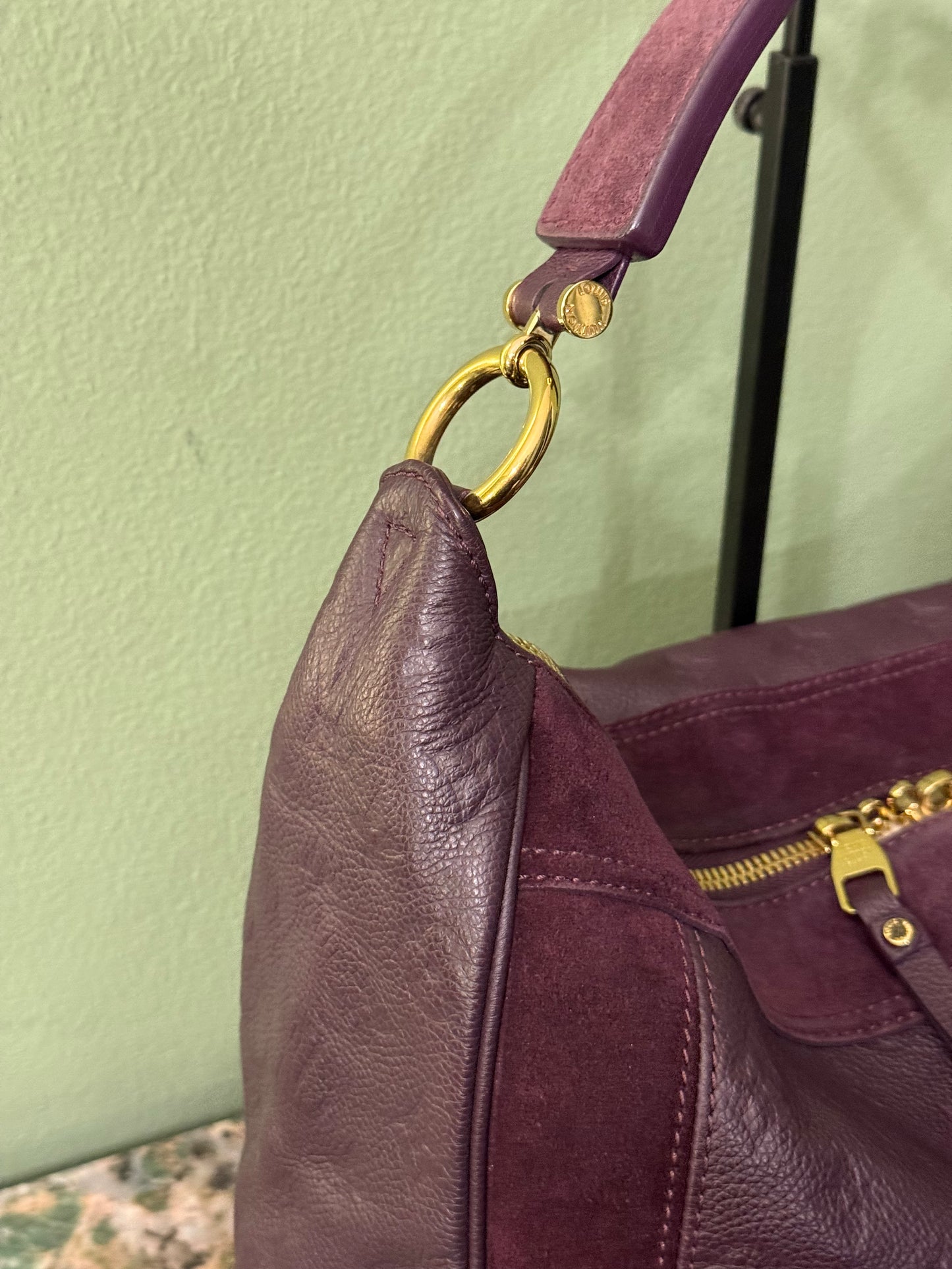 LOUIS VUITTON DARK PURPLE AUDACIEUSE HOBO BAG