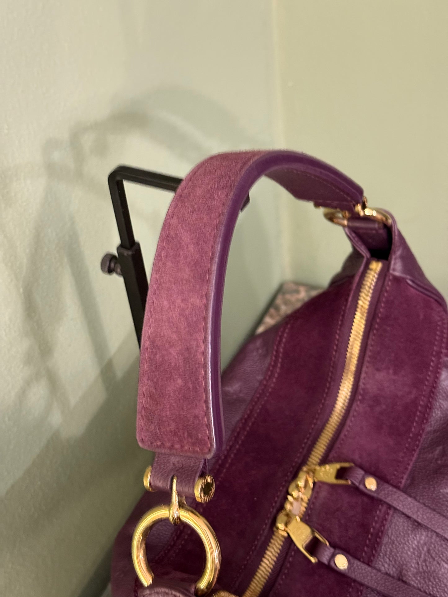 LOUIS VUITTON DARK PURPLE AUDACIEUSE HOBO BAG