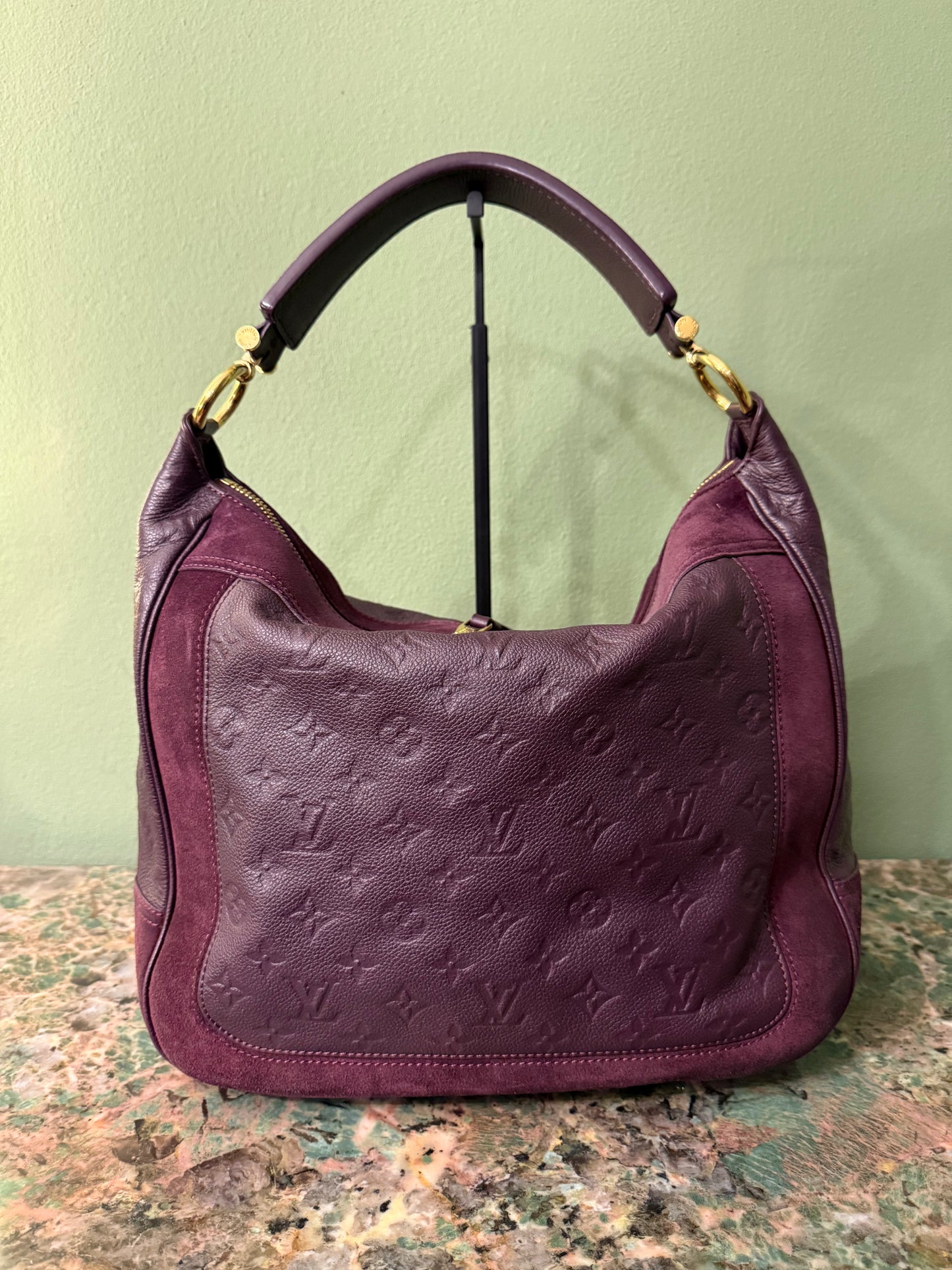 LOUIS VUITTON DARK PURPLE AUDACIEUSE HOBO BAG