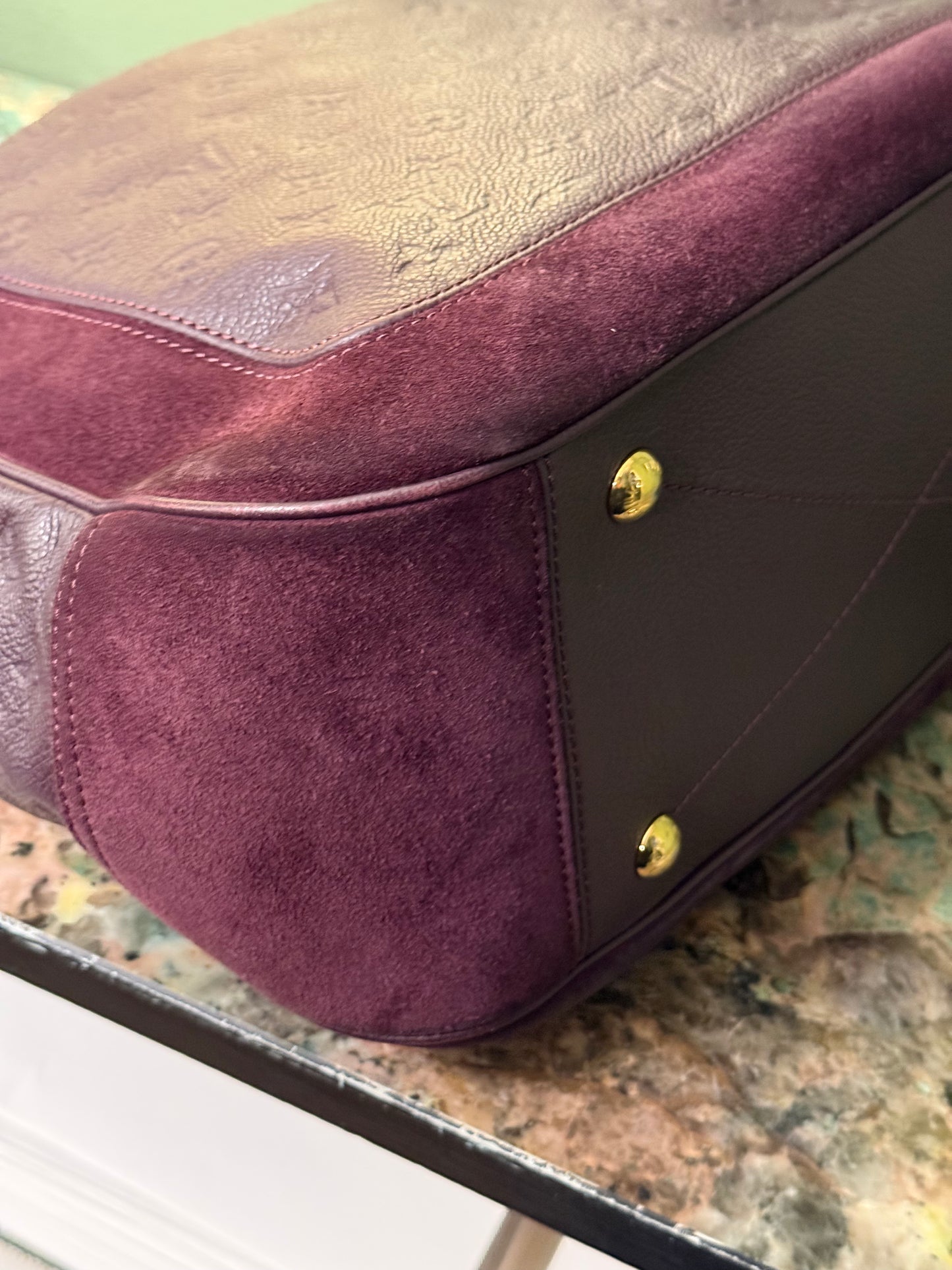 LOUIS VUITTON DARK PURPLE AUDACIEUSE HOBO BAG
